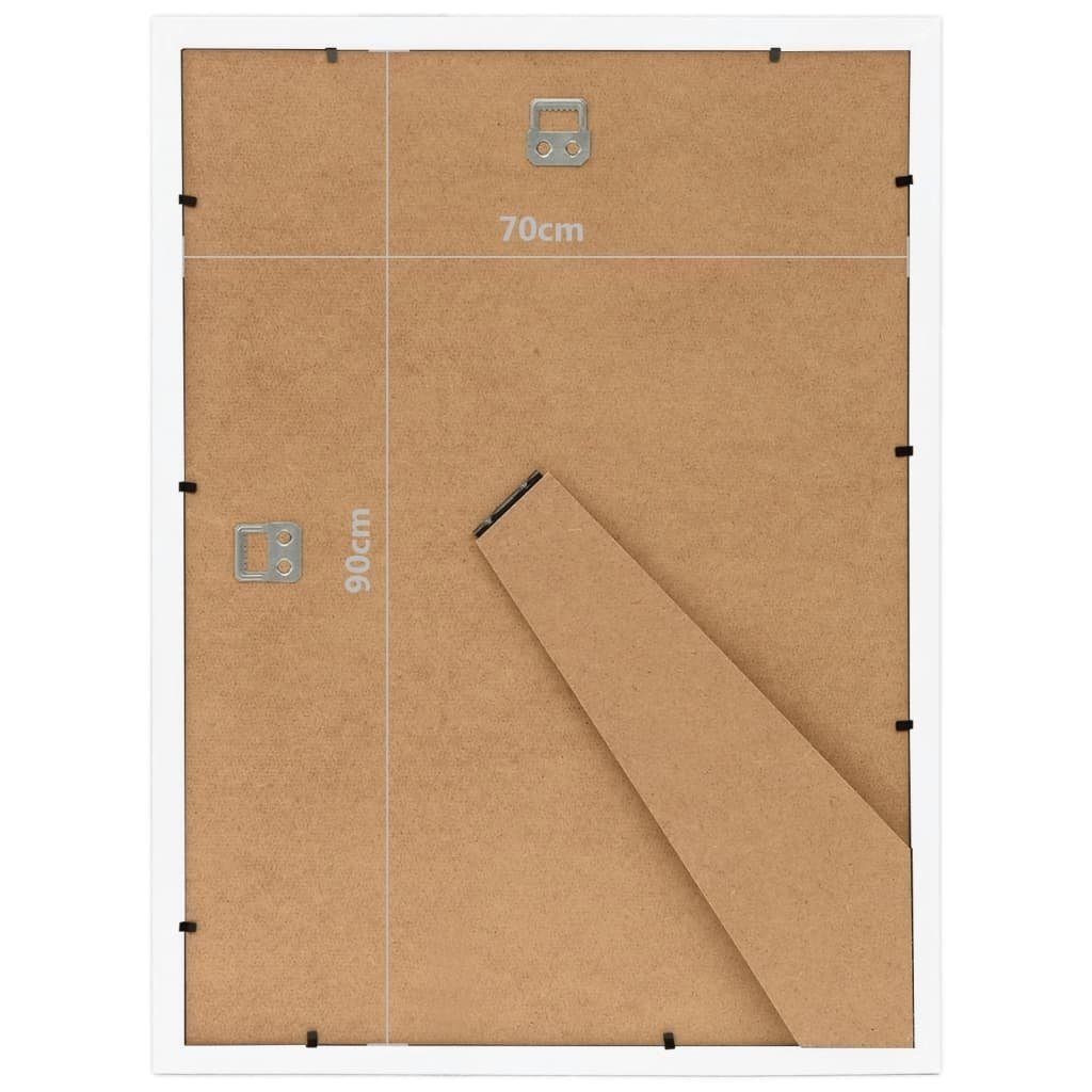 möbelando aus Venningen, (3er cm Weiß. Bilderrahmen Set), (B/H) MDF, in PS (Polystyrol) 70x90 Abmessungen