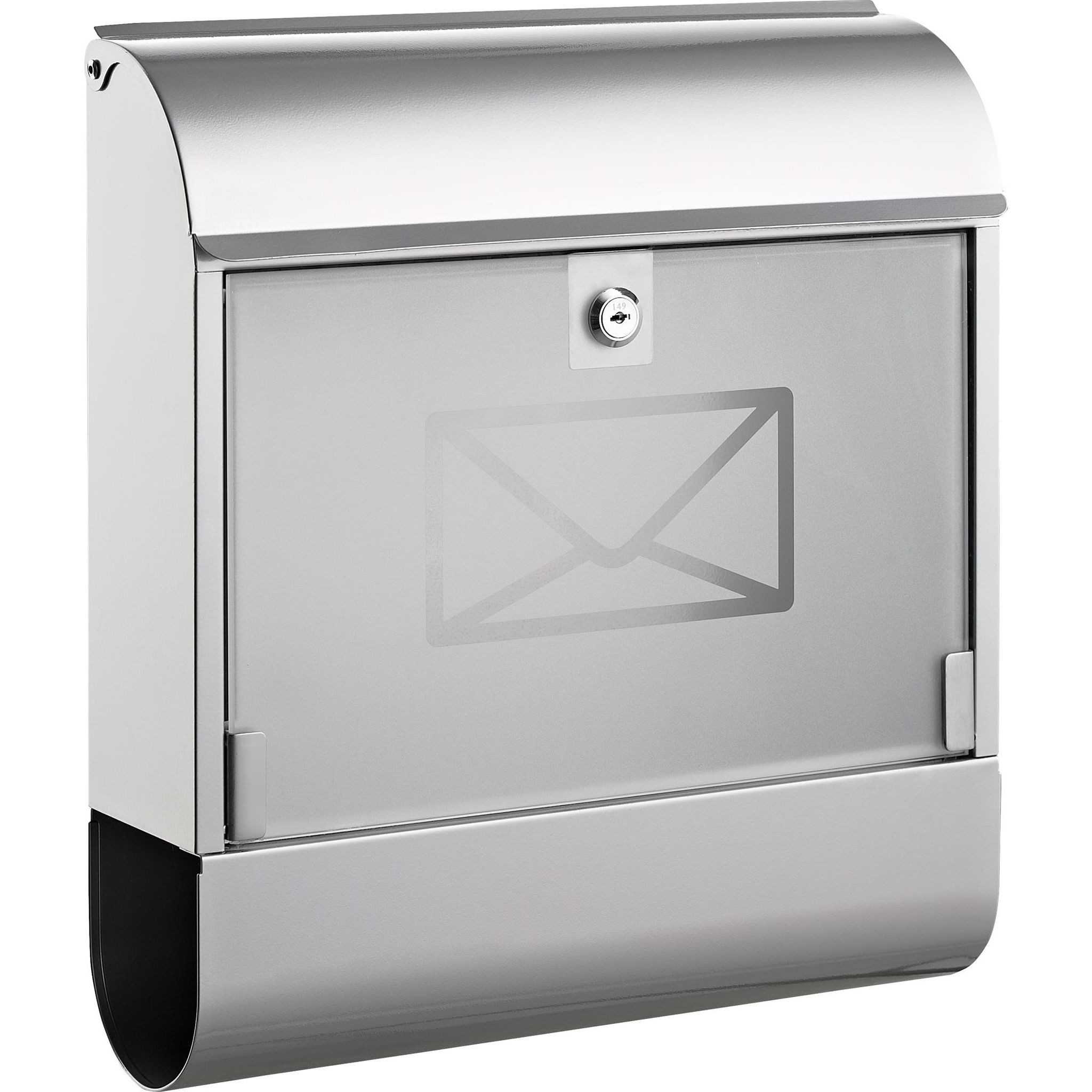 ALCO Bodenschutzmatte Alco Briefkasten Metall lackiert 410x115x360mm silber