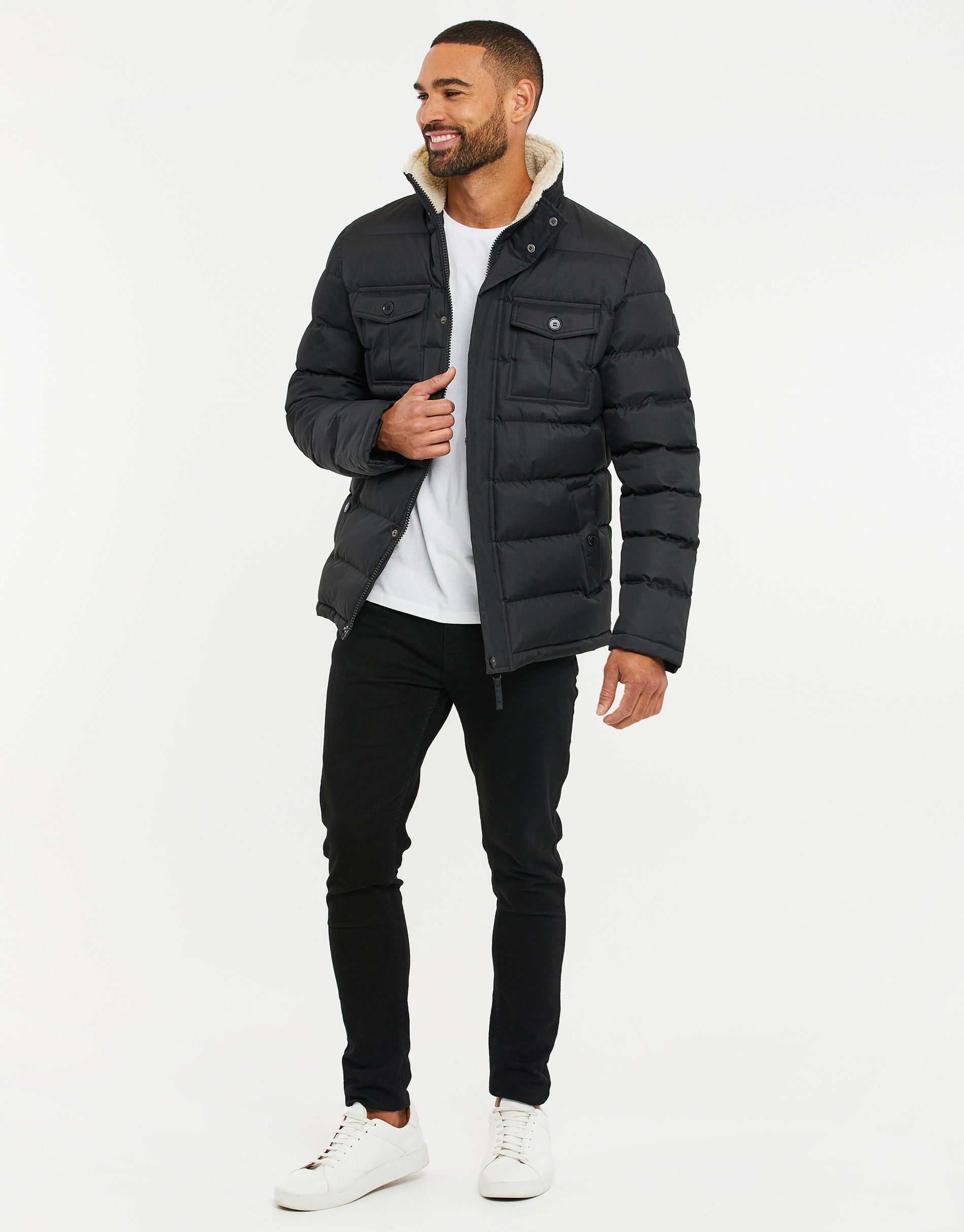 Threadbare Steppjacke THB Jacket Ellen mit hochabschließendem Kragen günstig online kaufen