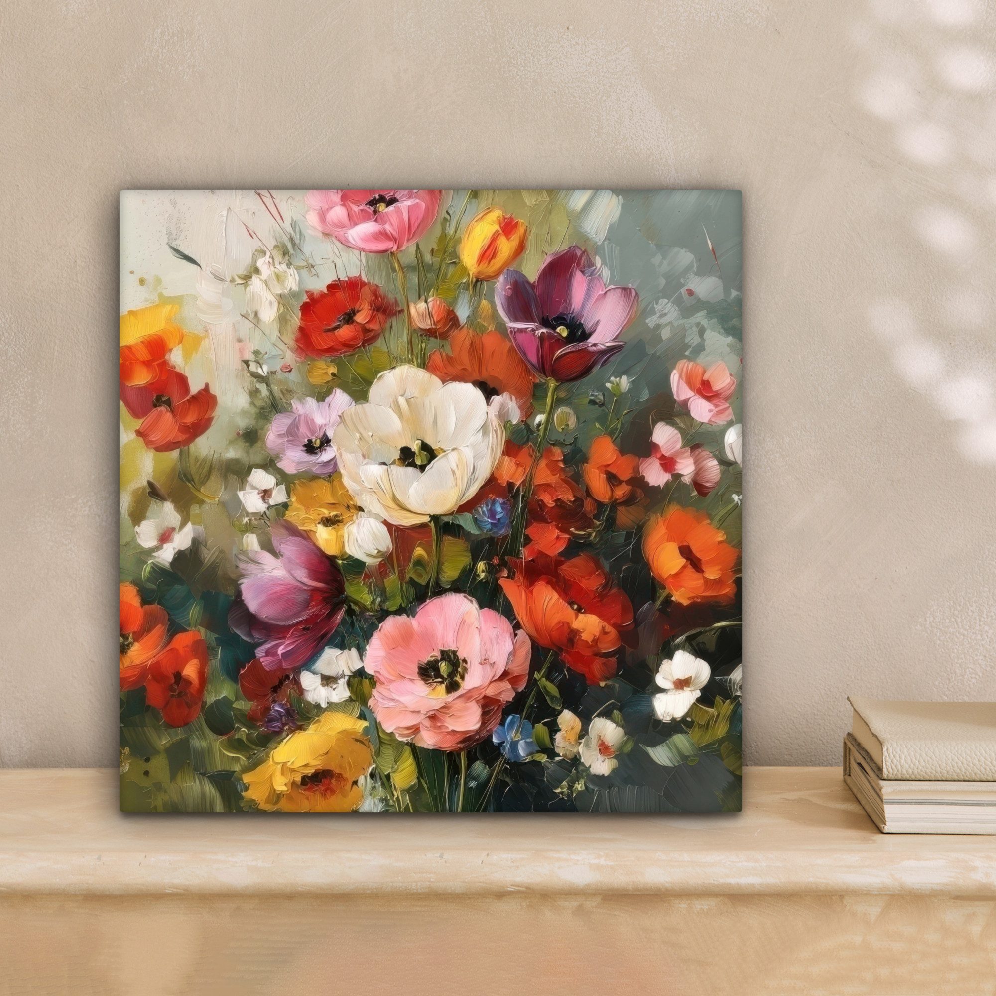 OneMillionCanvasses® Leinwandbild Fröhliches Bouquet - Dynamisch - Subtile günstig online kaufen