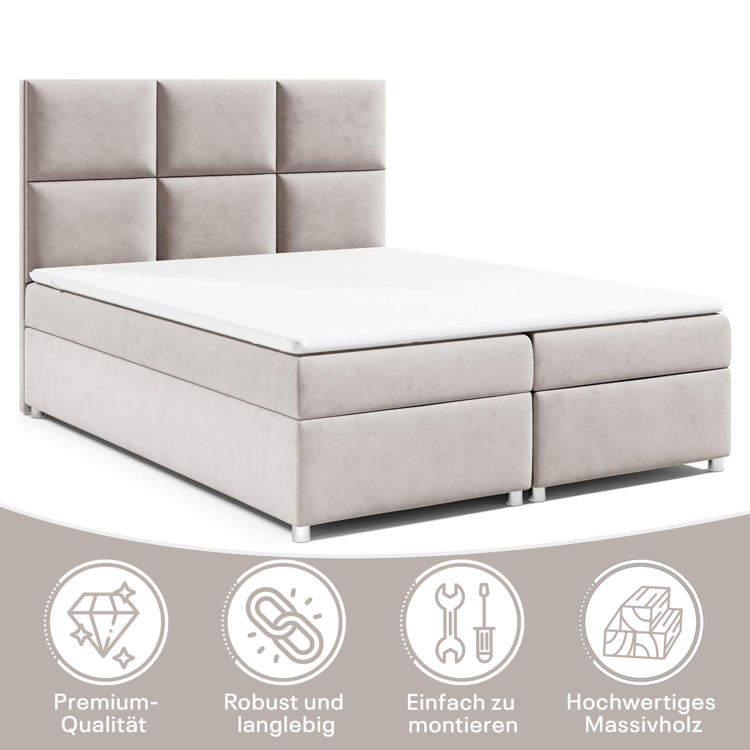 Best for Home Boxspringbett mit Bettkasten Trinity K-13 Bonellfederkern ink günstig online kaufen