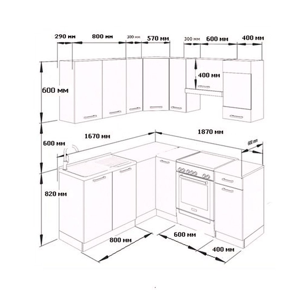 Vicco Winkelküche Rick, Weiß/Edelgrau, 187 x 167 cm, AP Marmor mit LED-Leisten