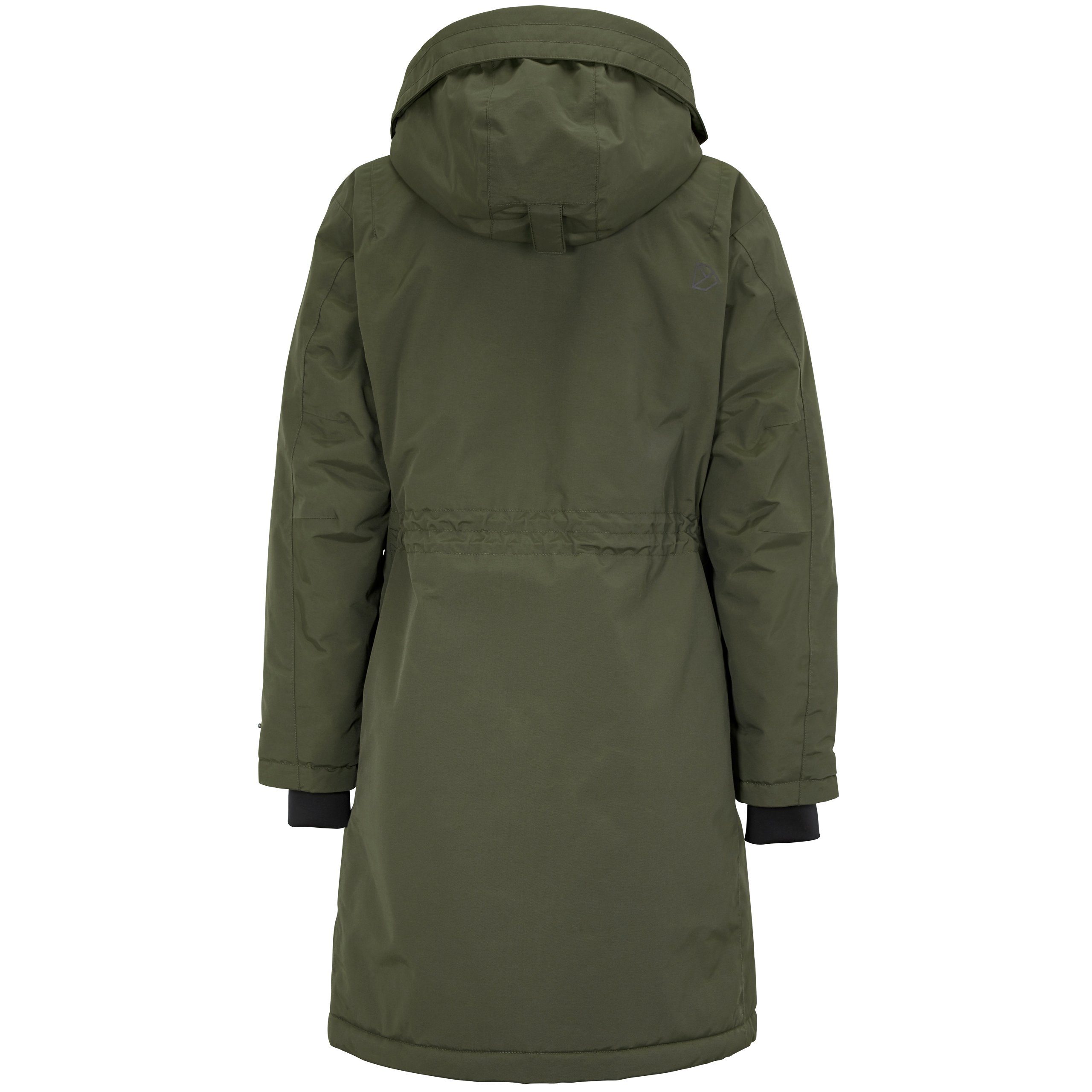 grün Kapuze abnehmbarer mit Damen Didriksons Parka Outdoorjacke Josefine Winterjacke