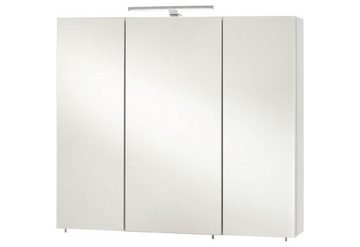 Schildmeyer Spiegelschrank Dorina Breite 80 cm, 3-türig, LED-Beleuchtung, Schalter-/Steckdosenbox