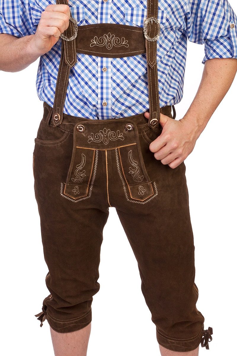 Stockerpoint Trachtenlederhose Kniebundlederhose - JUSTIN - urig