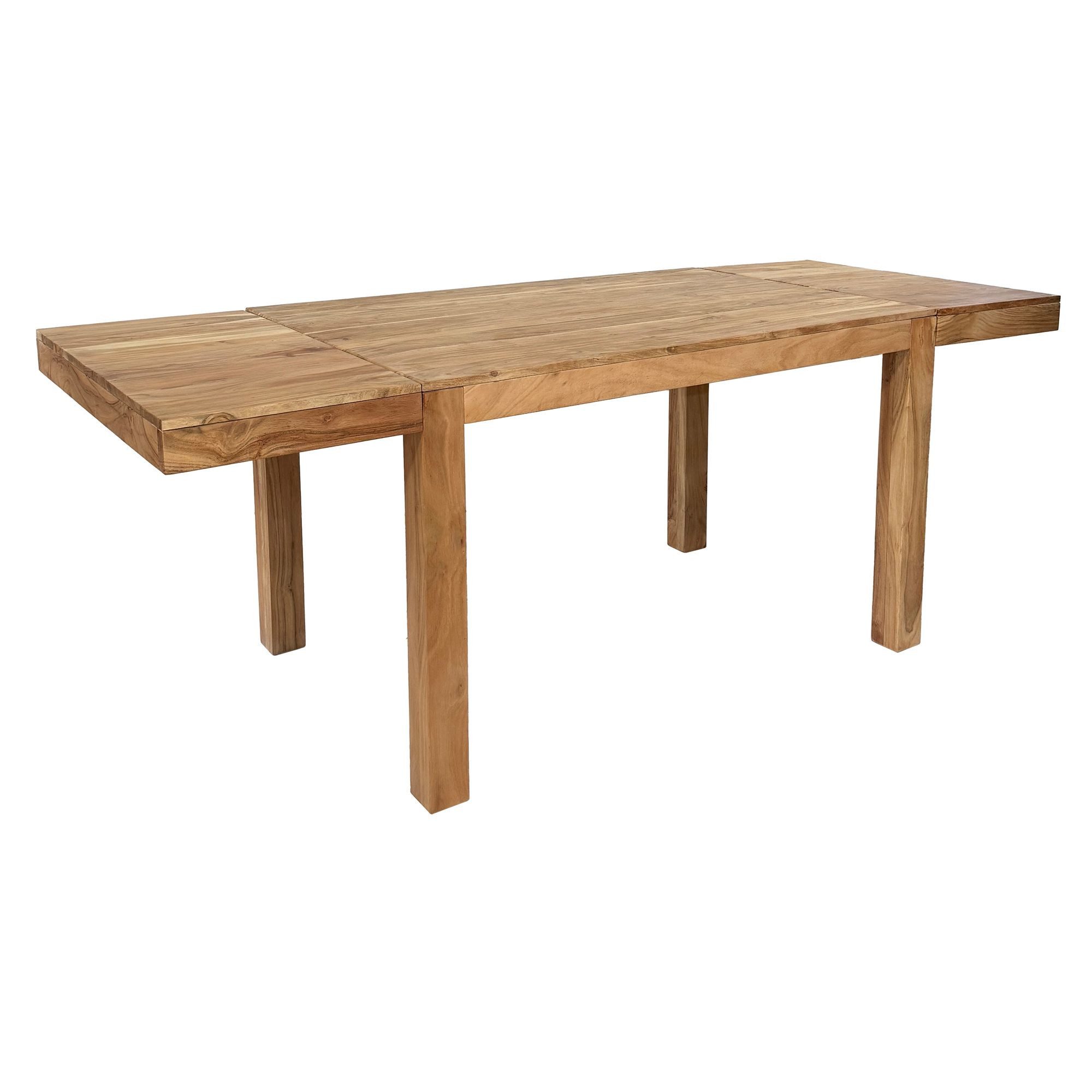 Wohnling Esstisch WL7.838 Esszimmertisch Erweiterbar 160 - 240cm Massivholz Küchentisch (160 cm Massivholz Rechteckig Erweiterbar), Esszimmertisch Groß, Küchentisch Esszimmer Modern