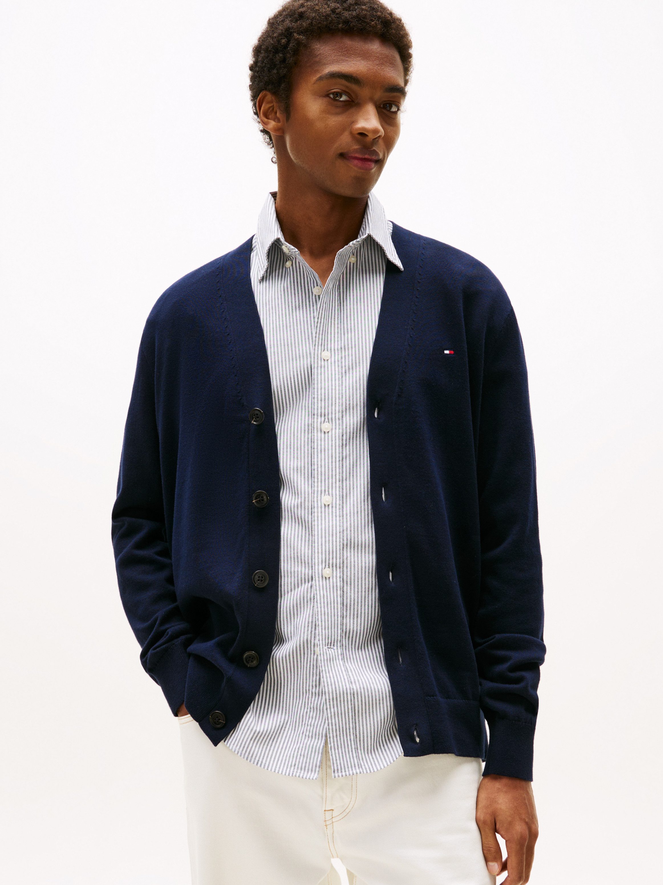 Tommy Hilfiger Strickjacke ESSENTIAL COTTON CARDIGAN günstig online kaufen