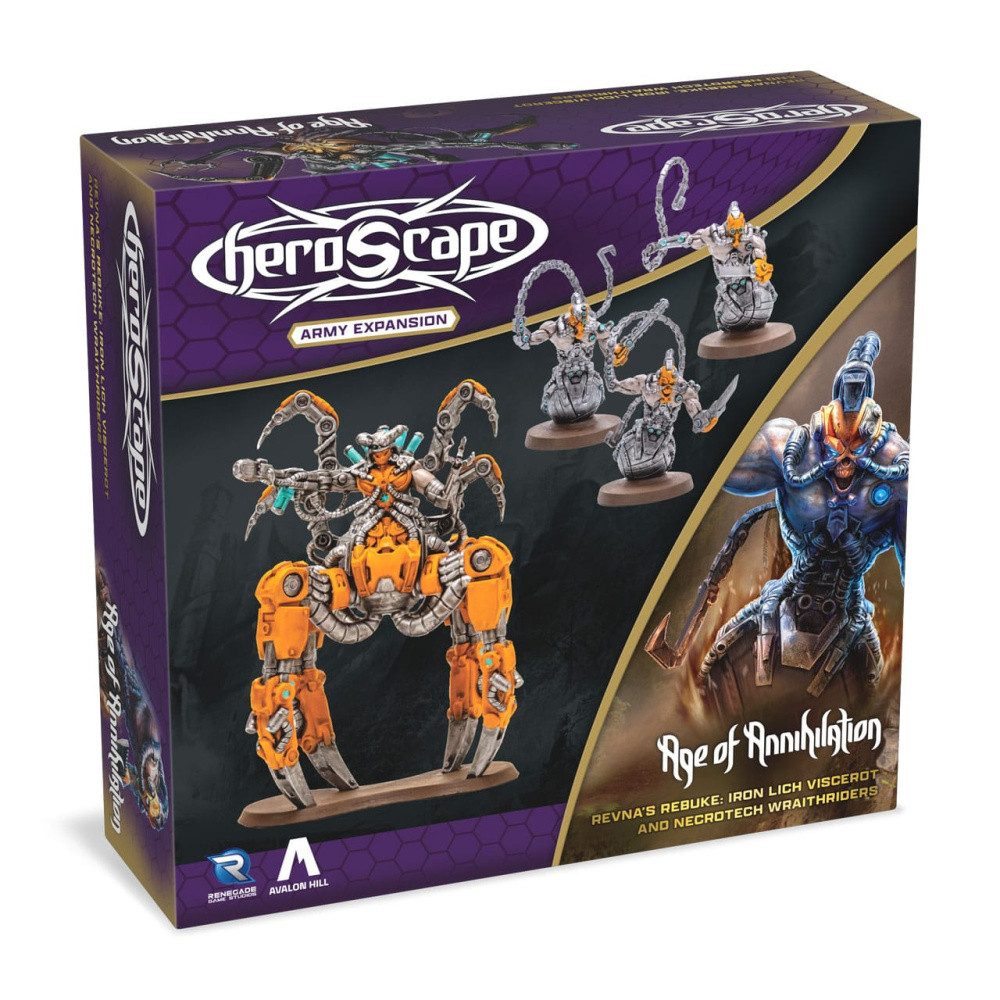 Renegade Spiel Heroscape Erweiterung Revna's Rebuke: Iron Lich Viscerot and Necrotech