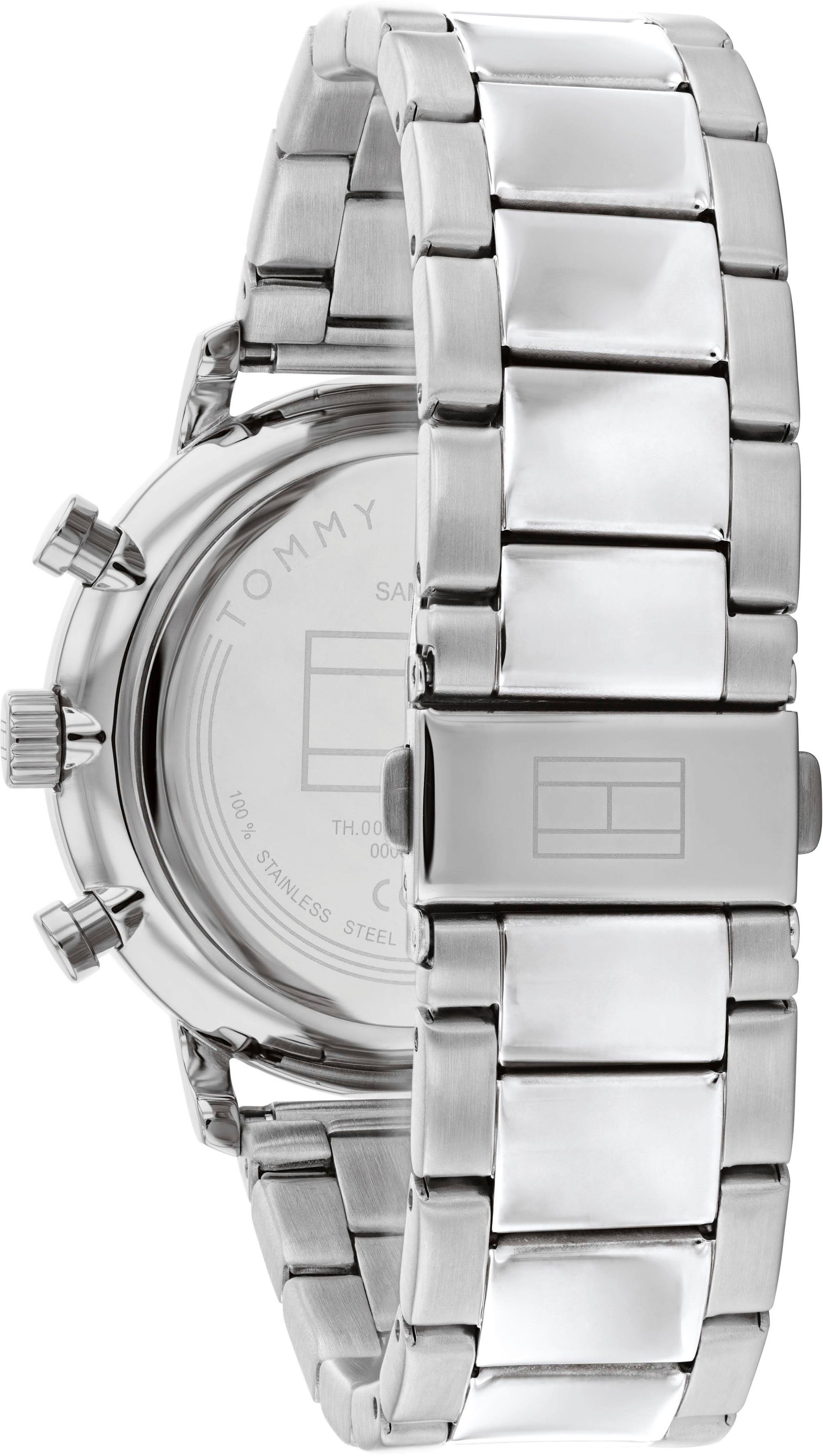 Tommy Hilfiger Multifunktionsuhr CLASSIC 1710569, Quarzuhr, Armbanduhr, Herrenuhr, Datum, Edelstahlarmband