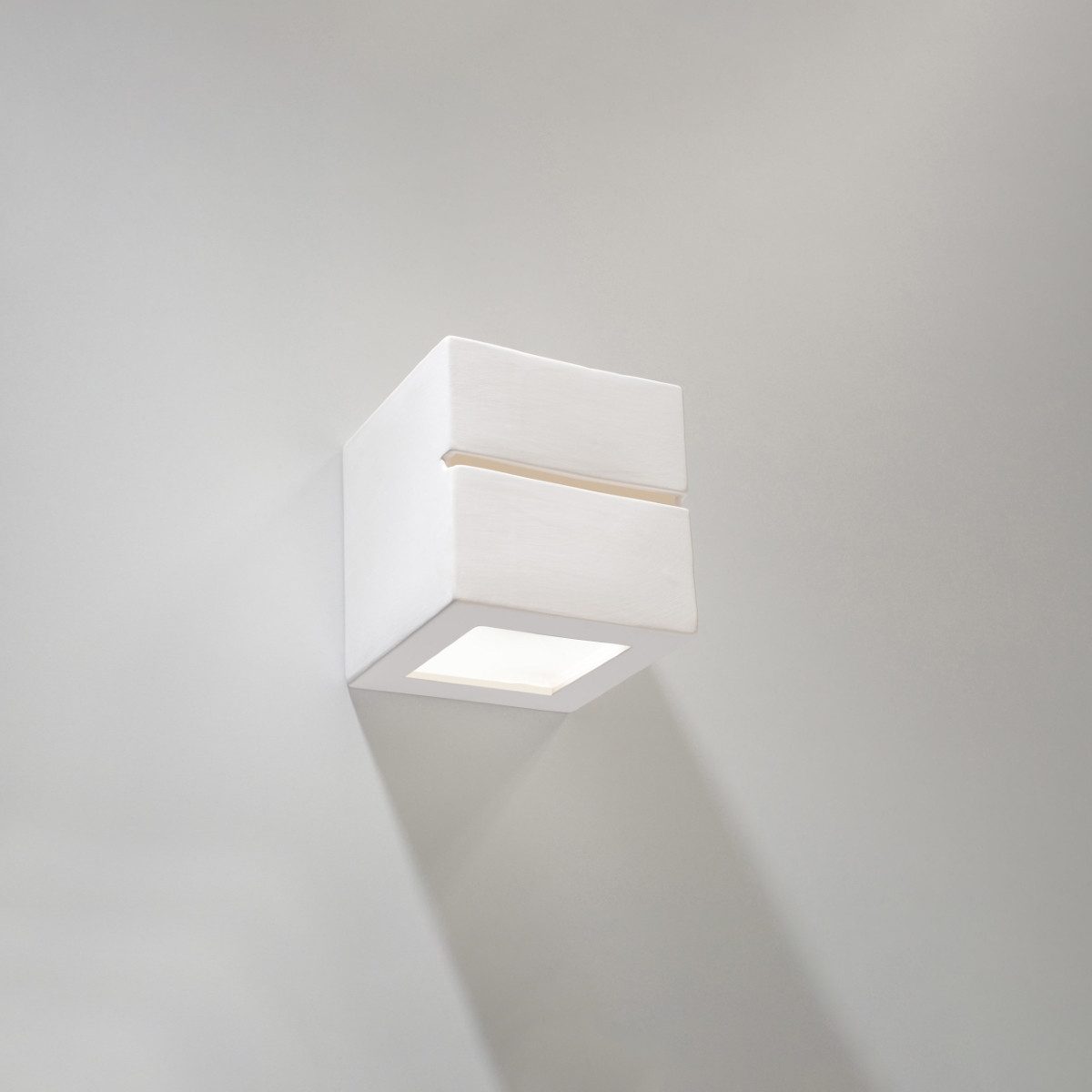 SOLLUX lighting Wandleuchte Wandleuchte Keramik Leo Line, Nicht enthalten