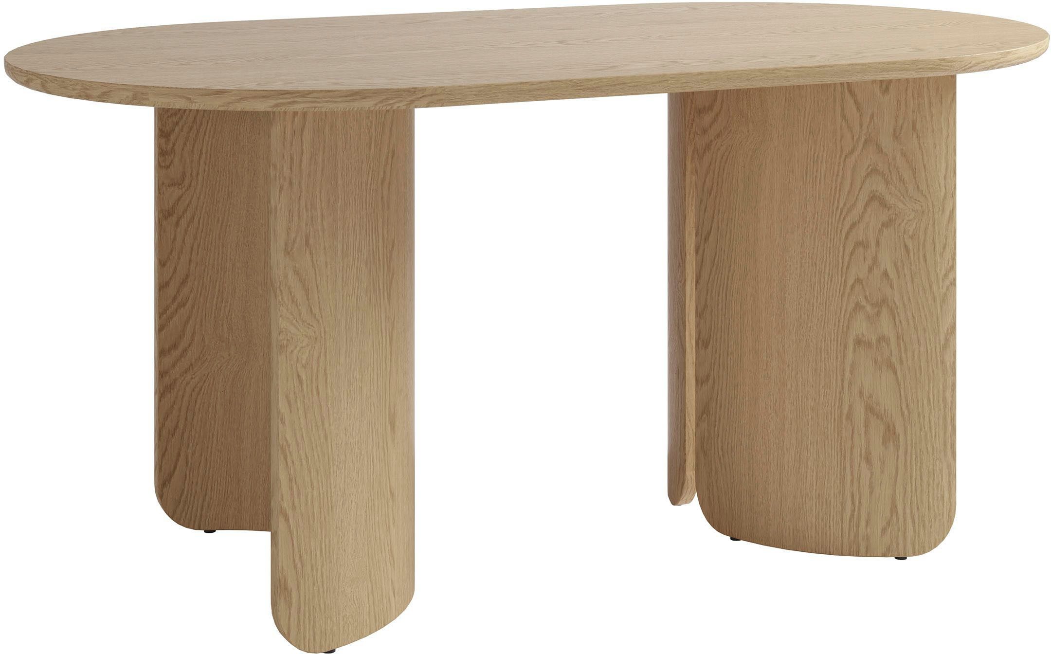 SCHÖNER WOHNEN-Kollektion Esstisch GRIMSTAD (1-St), in 160 cm oder 200 cm, mit variabel montierbarem Untergestell