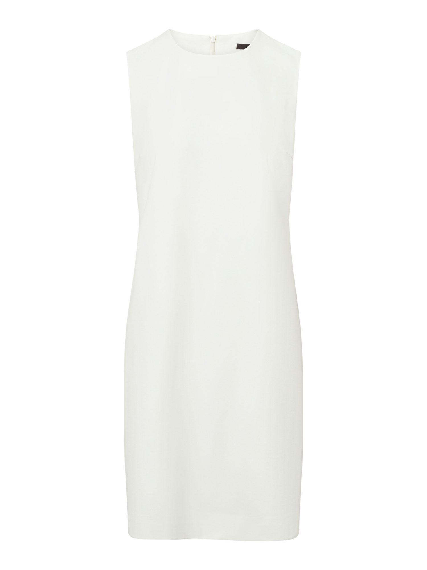 Windsor Minikleid weiß,Freizeit,Polyester,Unifarben,Rundhals,Ärmellos,Regular Fit