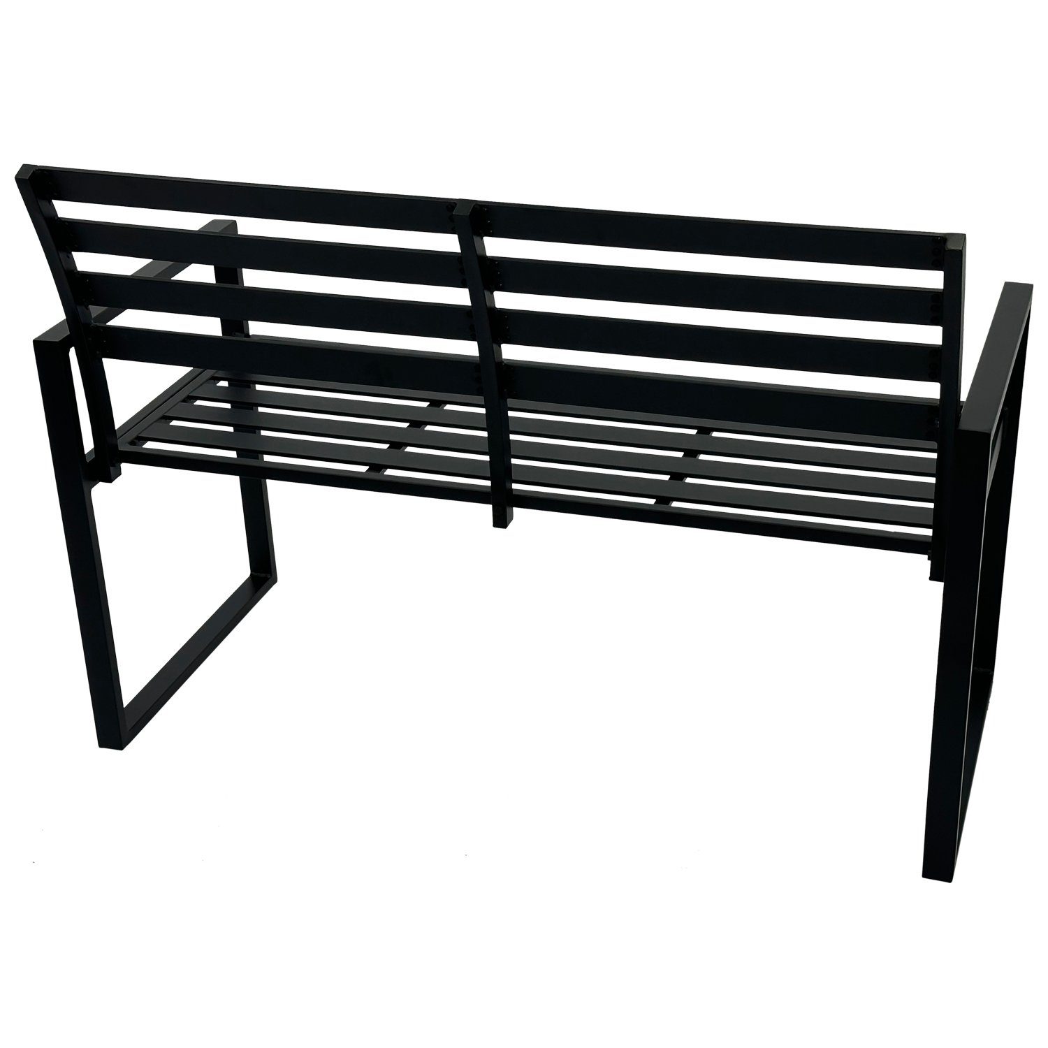 DEGAMO Gartenbank ATLANTA, 2-sitzer 123cm, Aluminium rostfrei in schwarz, m günstig online kaufen
