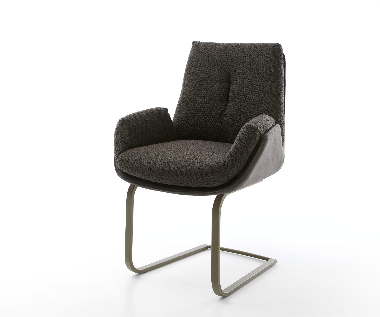 DELIFE Polsterstuhl Clea-Flex, Freischwinger flach Effektfinish günstig online kaufen