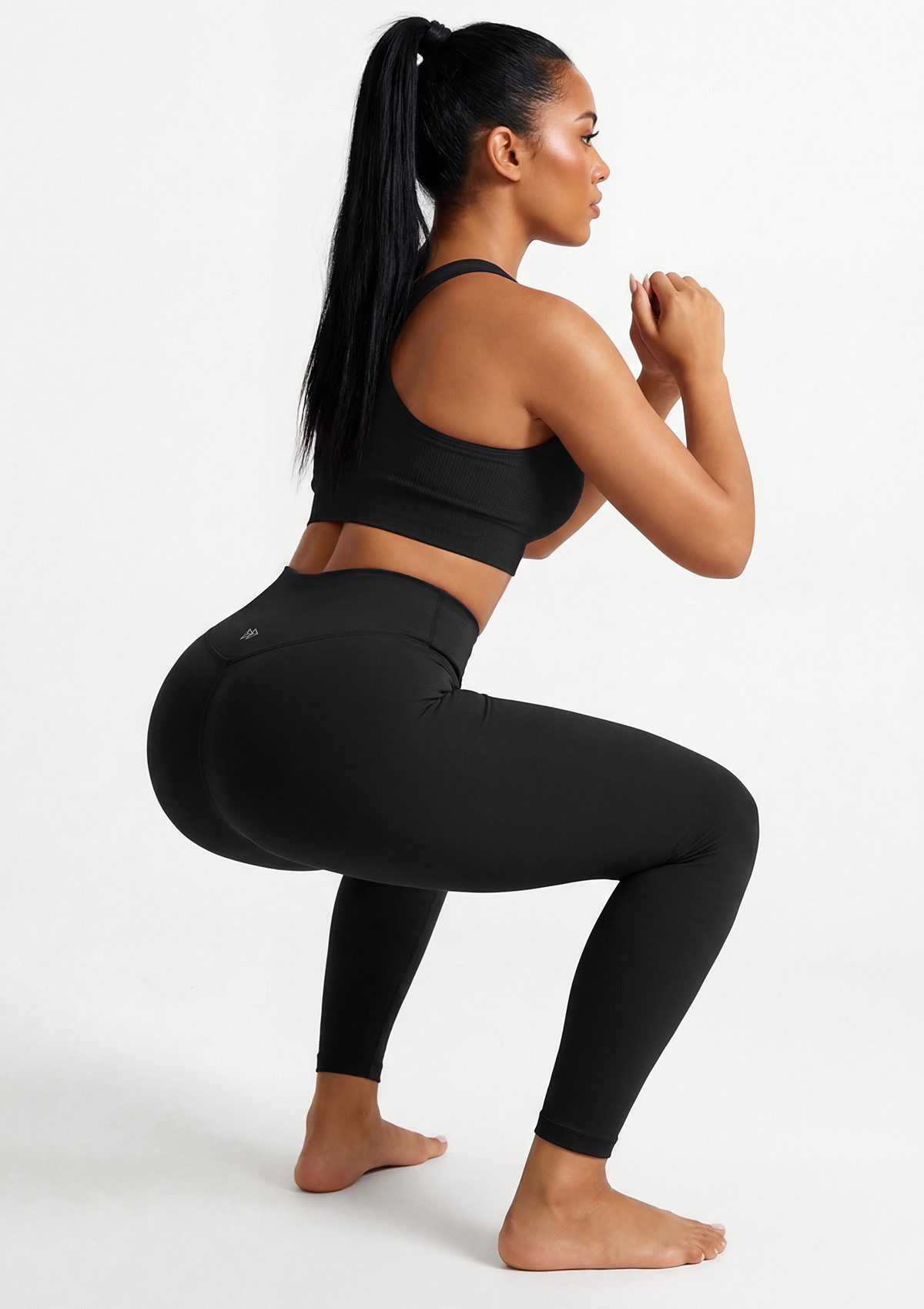 Yvette Leggings Damen lange Sporthose blickdicht High-Waist Yoga-Hose, S117067A06