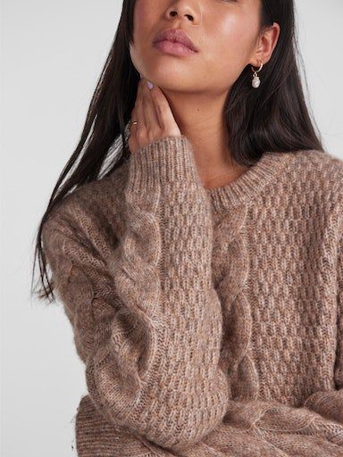 pieces Strickpullover PCNINA LS O-NECK KNIT günstig online kaufen