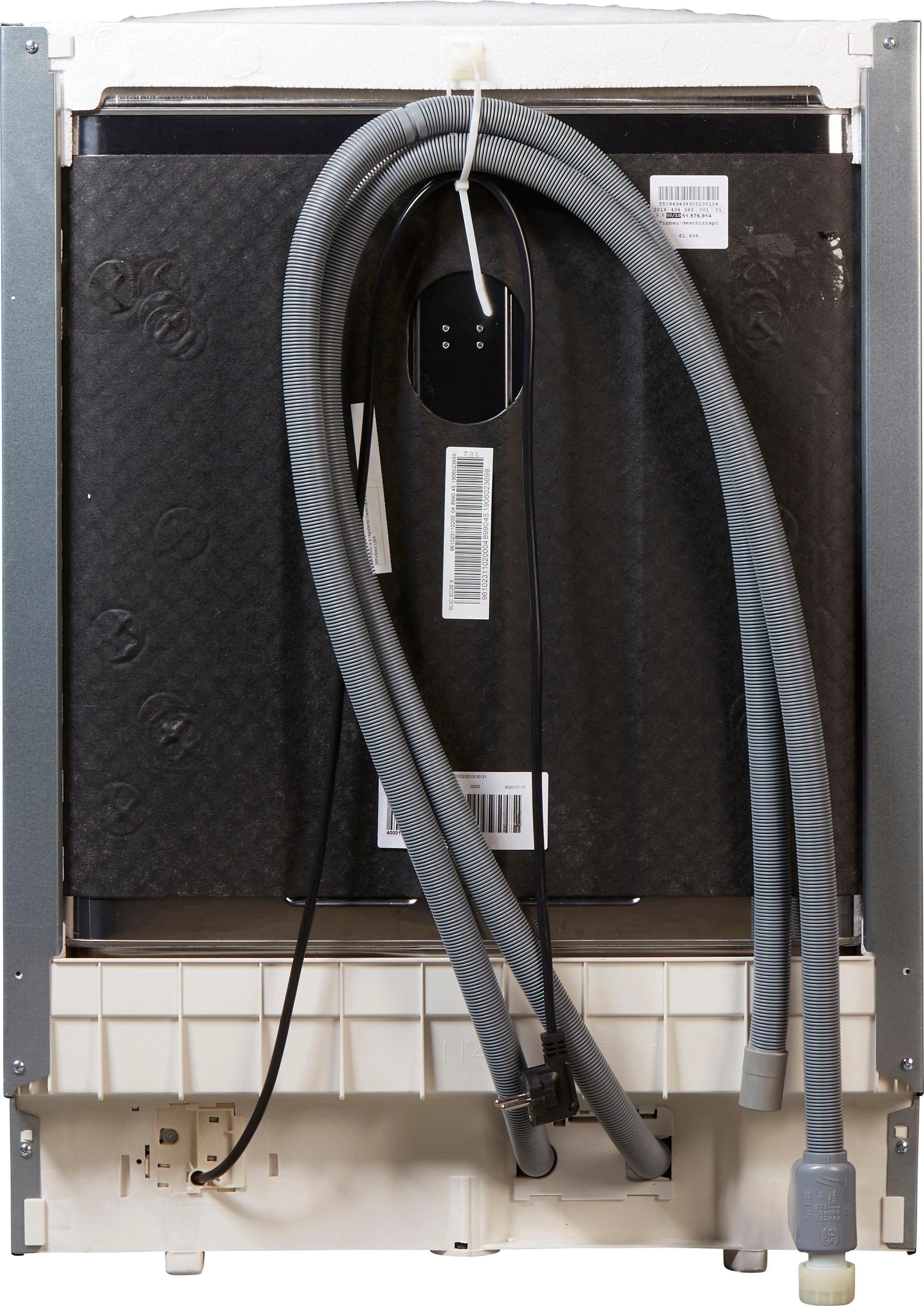 BAUKNECHT Unterbaugeschirrspüler BUC 3C26 X (2), 14 Maßgedecke, ActiveDry – automatische Türöffnung für bessere Trocknungsergebnisse – Bild 3 von 5