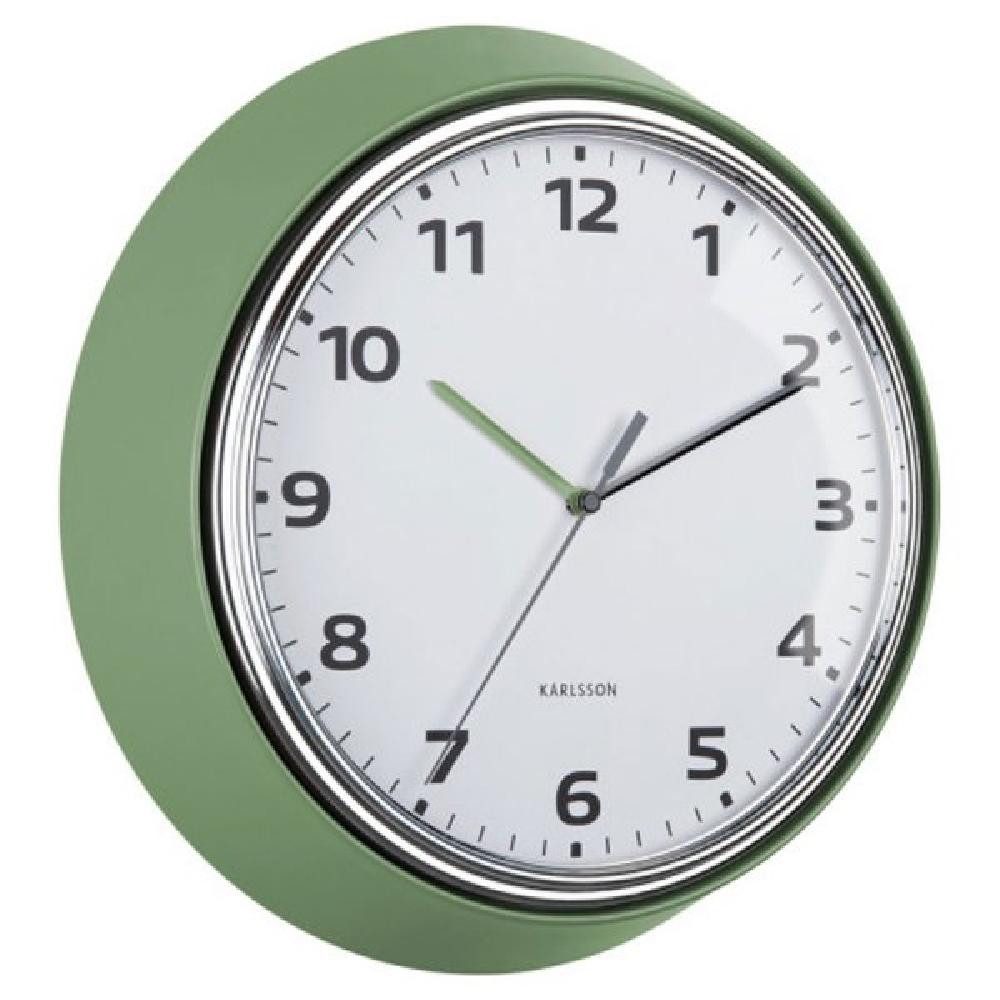 Karlsson Uhr Wanduhr Modern Retro Jungle Green