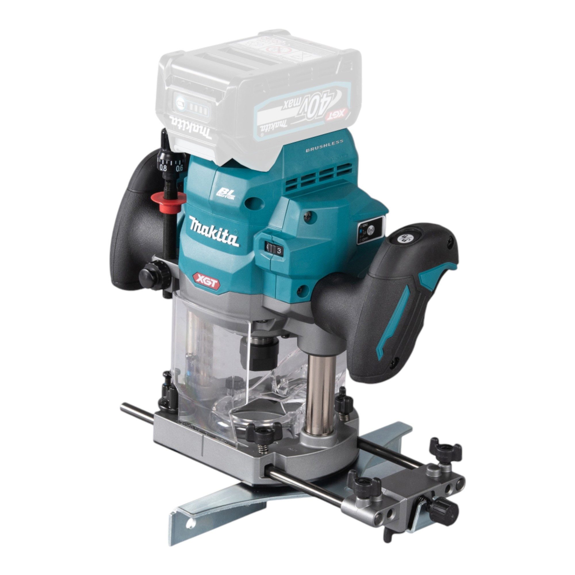Oberfräse RP 001 GZ 40 V max. 12 mm Brushless Solo - ohne Akku, ohne Ladegerät