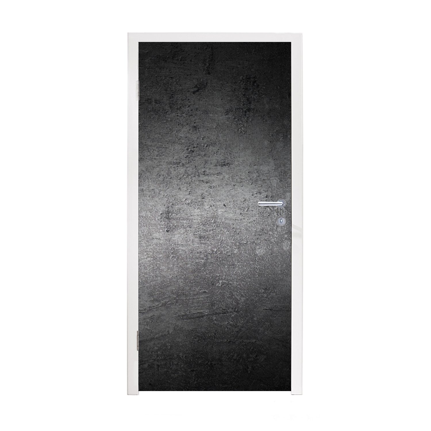 MuchoWow Türtapete Beton - Grau - Retro - Zement - Textur, Matt, bedruckt, (1 St), Fototapete für Tür, Türaufkleber, 75x205 cm