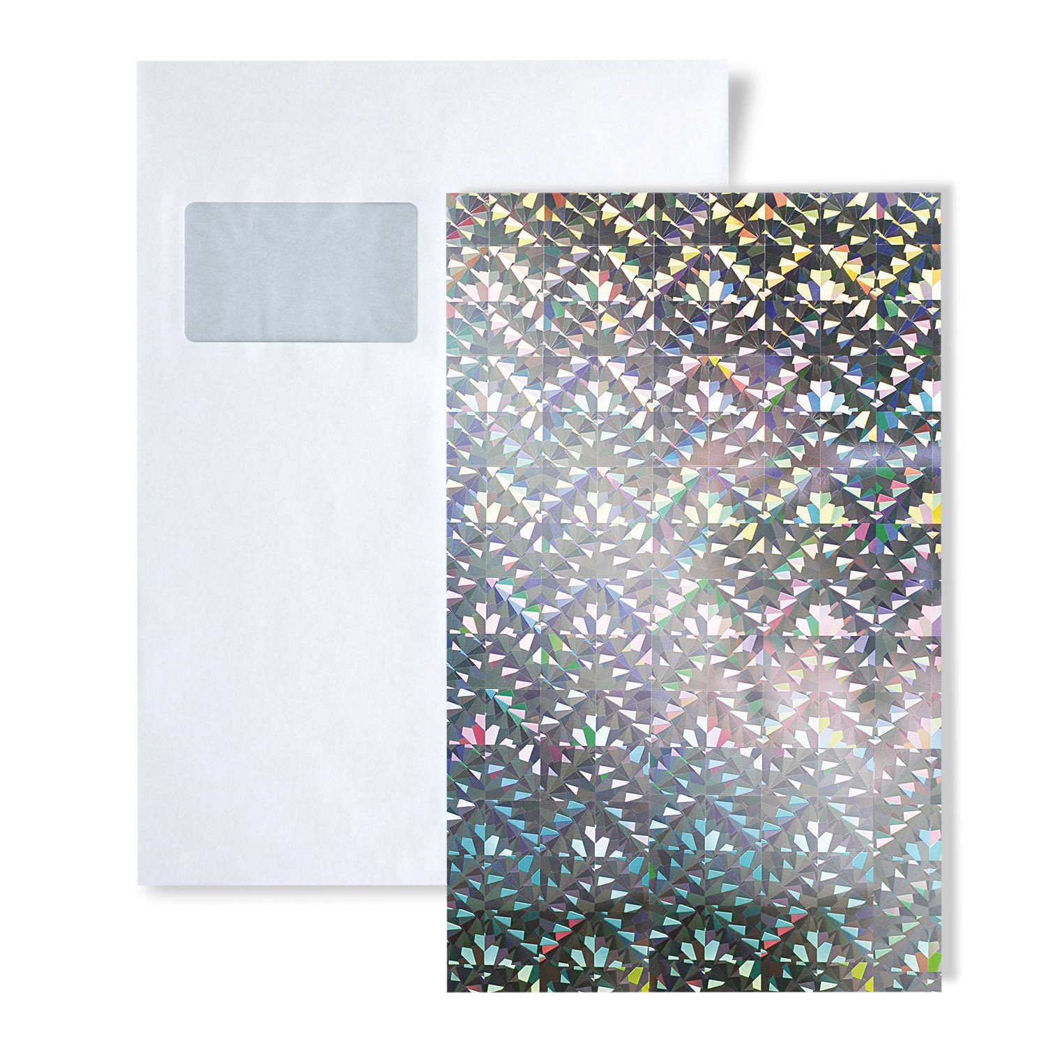 Wallface Wandpaneel 1 MUSTERSTÜCK S-10175 DIN A5 Wandpaneel Muster, BxL: 15x20 cm, 0 qm, (1 MUSTERSTÜCK, Produktmuster, 1-tlg., Muster des Wandpaneels) silber, holographisch