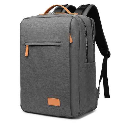 REDOM Laptoprucksack Laptop Rucksack Rucksäcke Schulrucksack Wasserbeständig Laptoptasche (Laptop Notebook Tasche Schule Uni Rucksack, Sportrucksack, Backpack mit Laptopfach, mit USB-Lade-Anschluss), Herren Damen Jungen Teenager Freizeit Arbeit Business Reisen