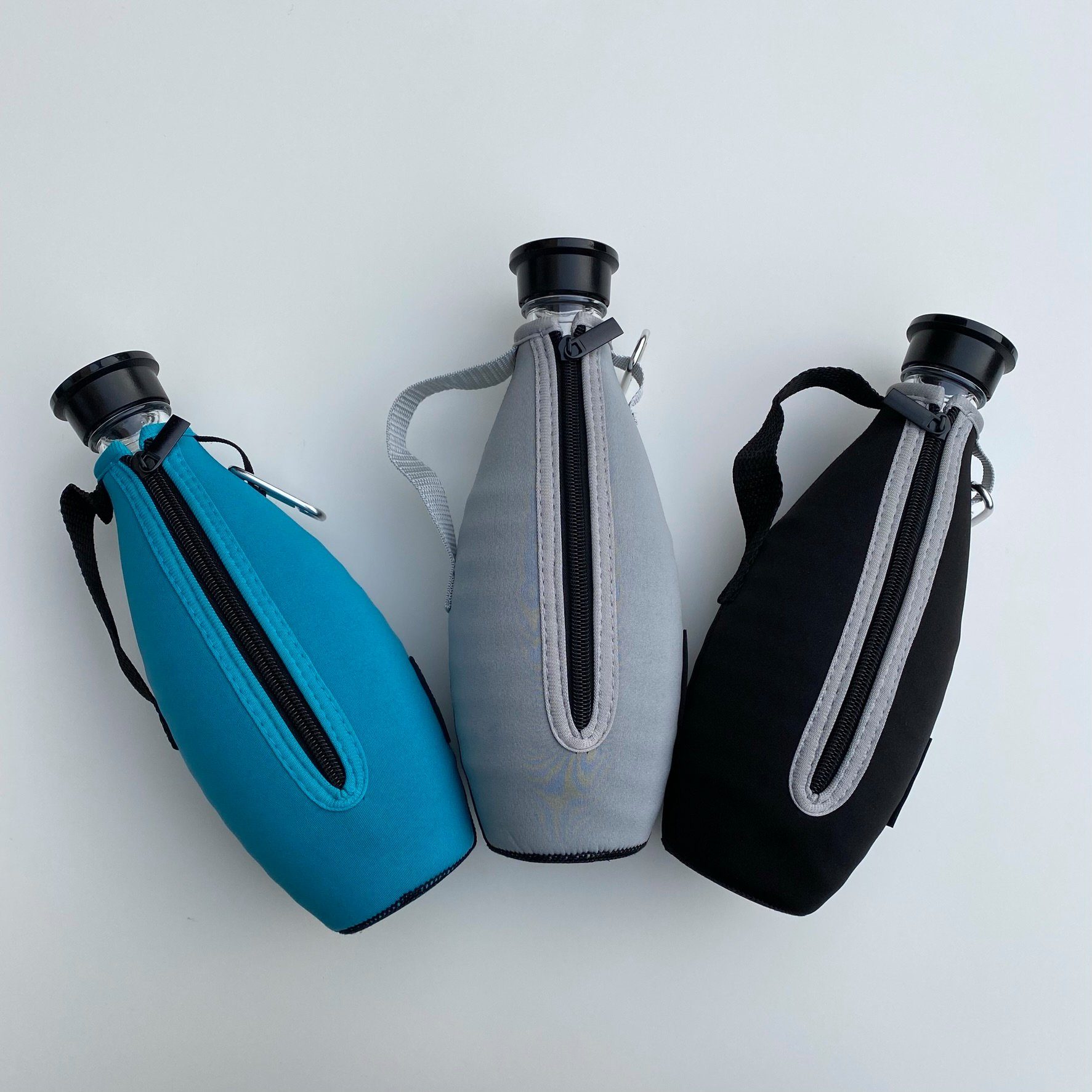3er Set Flaschenkühler Flaschenhülle Wasserflasche Tragetasche Schutzhülle 