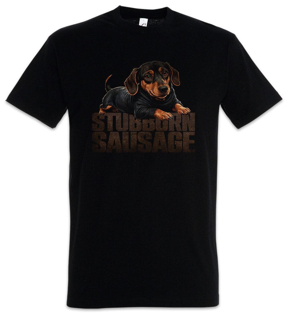 Urban Backwoods Print-Shirt Stubborn Sausage Herren T-Shirt Dackel Shirt Dachshund Wiener Dog (1-tlg) Würstchen Hund Hundeshirt Funny