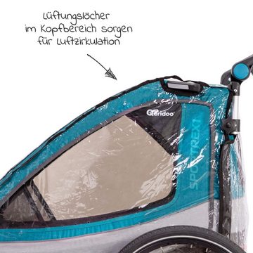 Qeridoo Kinderwagen-Regenschutzhülle QUPA 1 / Sportrex 1, Regenschutz für Qeridoo Fahrradanhänger QUPA 1 / Sportrex 1