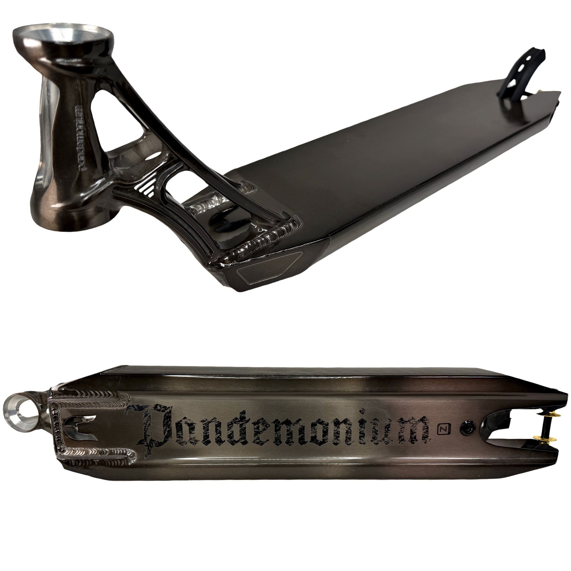 Ethic DTC Stuntscooter Ethic DTC Pandemonium V1 Stunt-Scooter Deck 530 transparent Schwarz