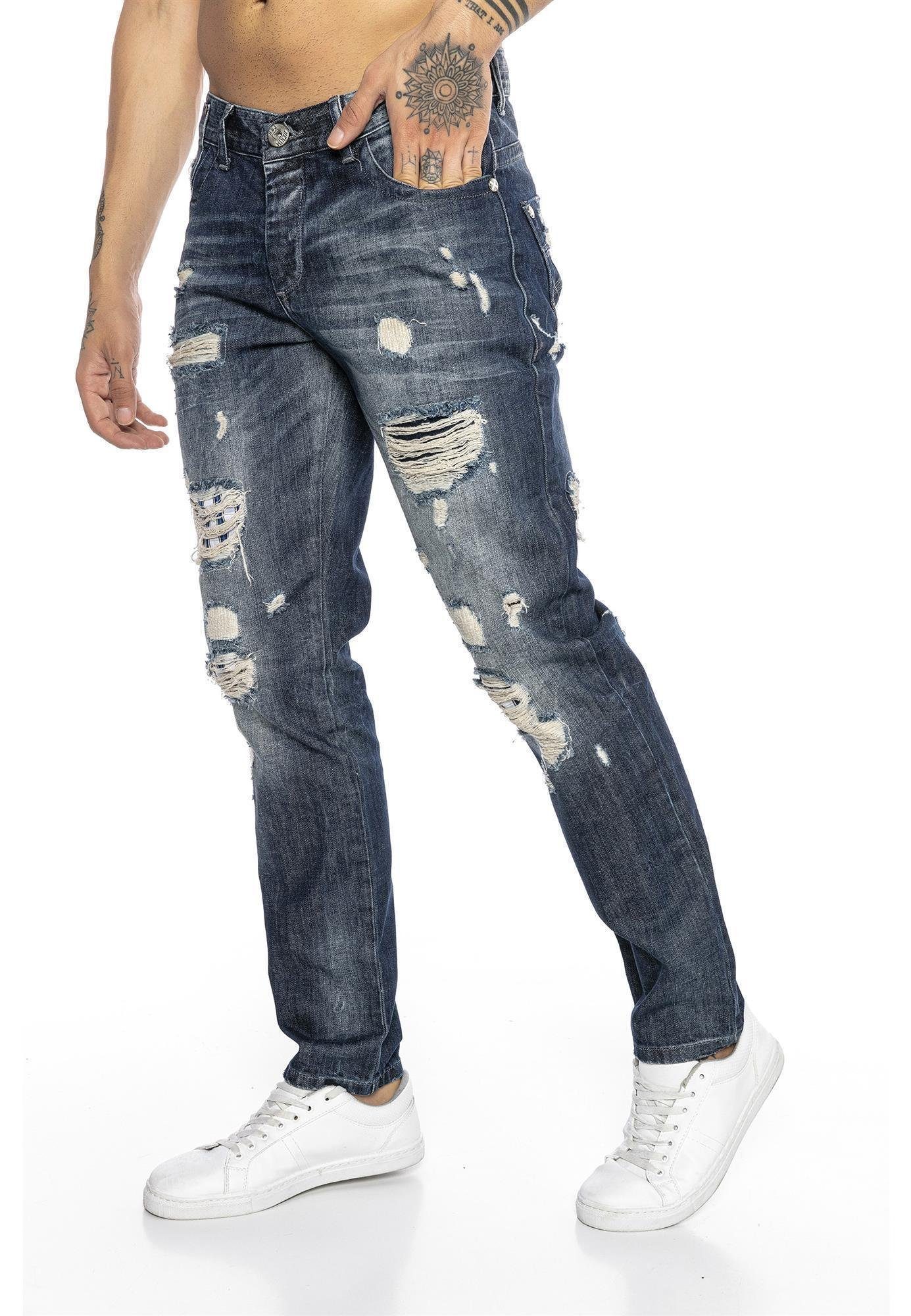 RedBridge Destroyed-Jeans Rebel Stil Regular Fit Premium Qualität günstig online kaufen