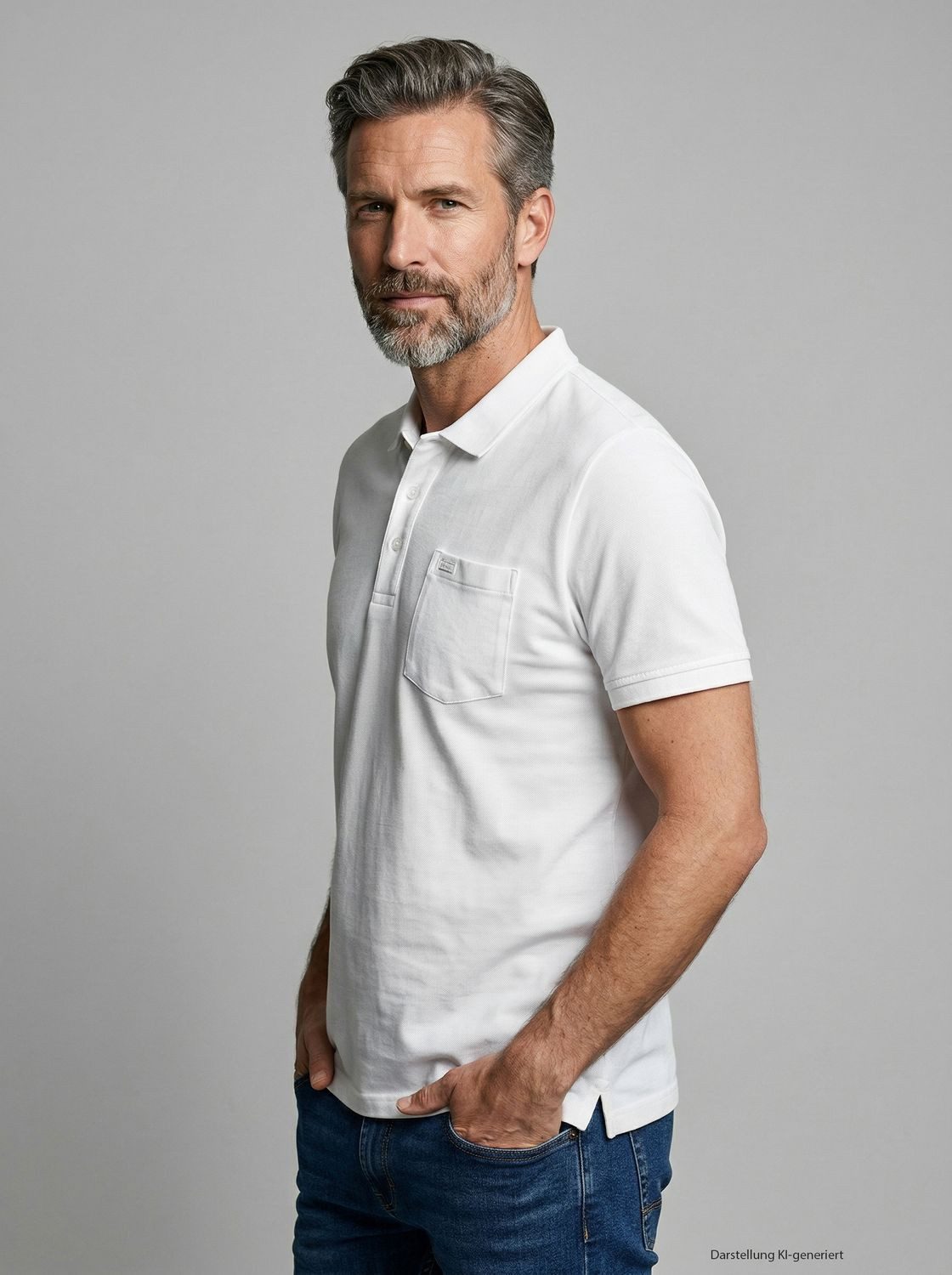 COMMANDER Poloshirt Basic in hochwertiger Qualität mit Brusttasche