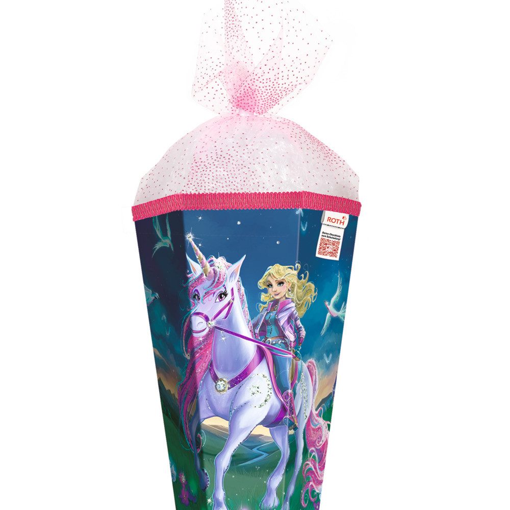 Roth Schultüte Roth Schultüte Magische Einhornreiterin Glitter eckig Schutzspitze
