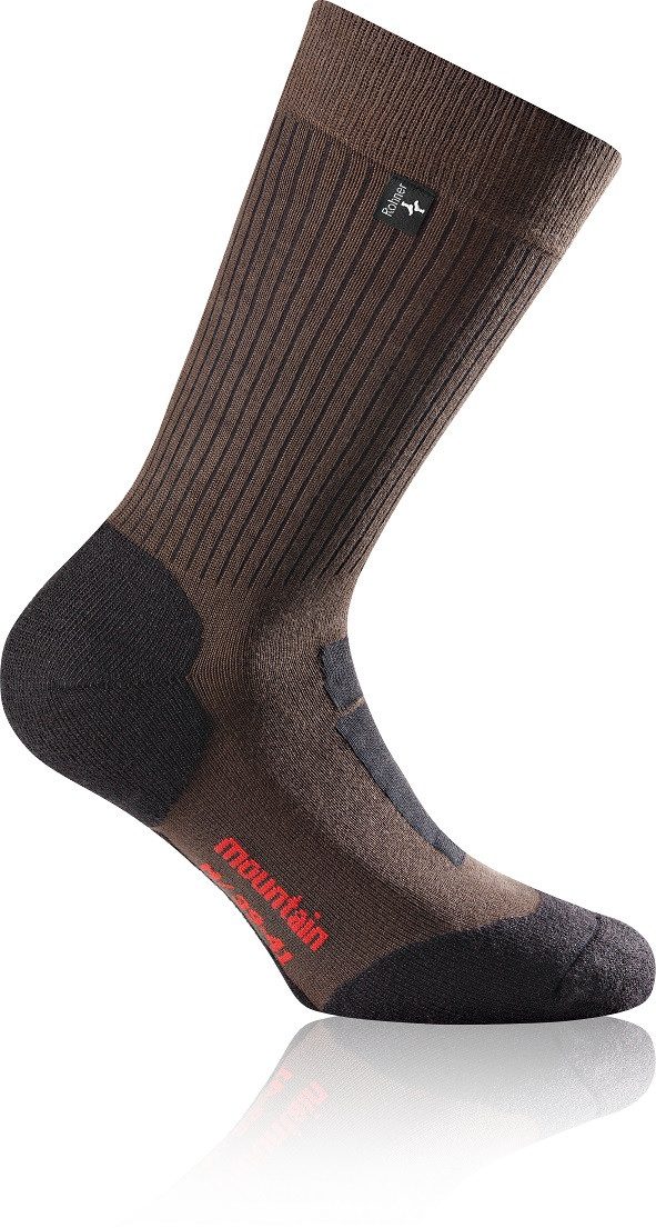 Wandersocken Crew Mountain Trekking (antibakteriell, Fuss-Wellness) dunkelbraun
