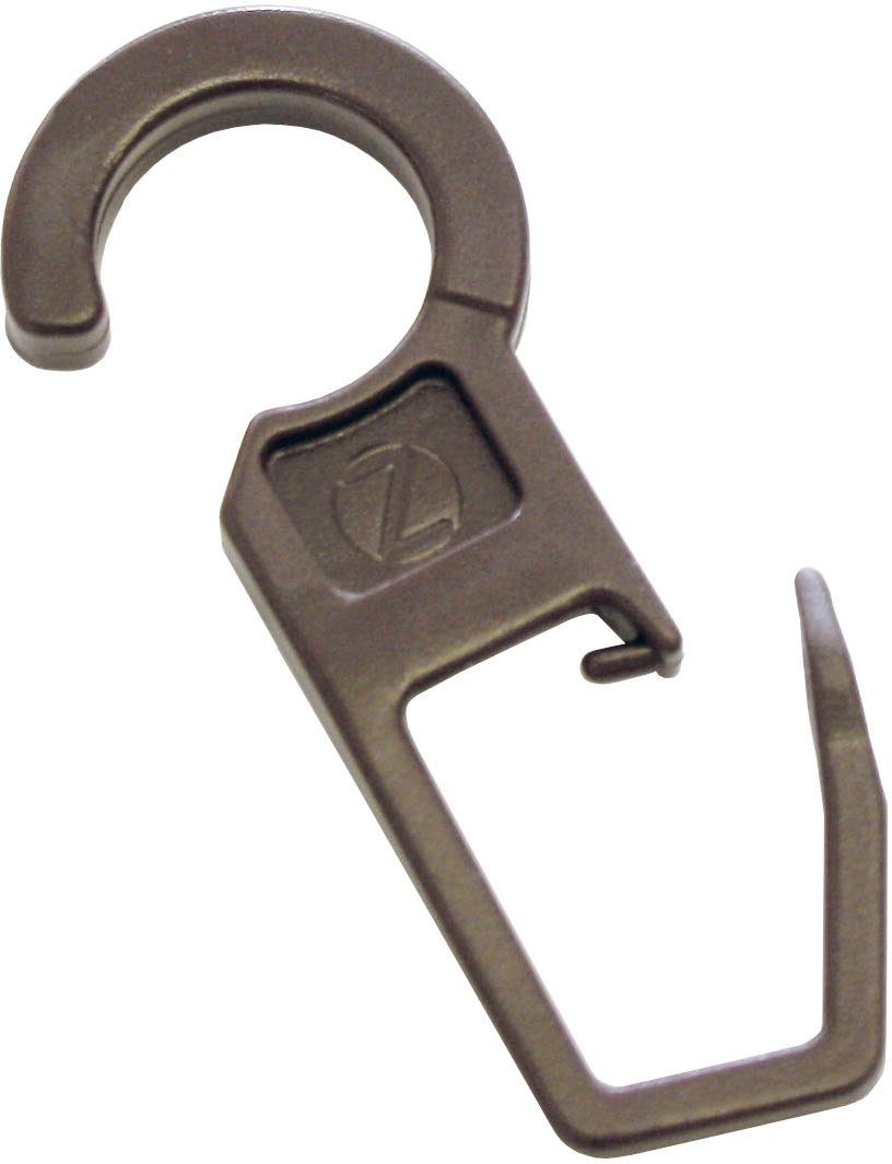 GARDINIA Faltenclip Faltenlegehaken Öse Ø 10 mm, (10-St), Serie Gardinenstangen-Set Lugano Classic Ø 28 mm