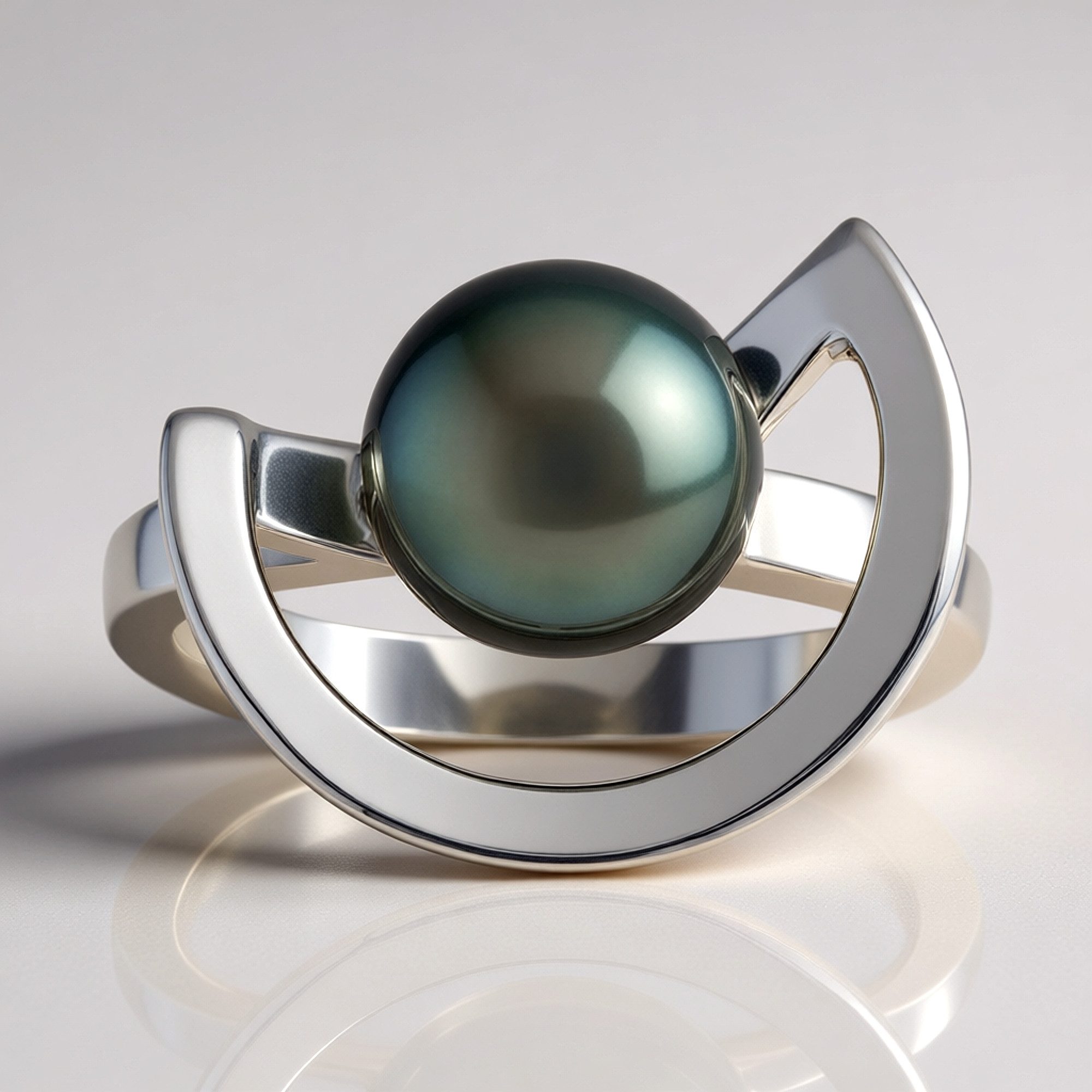 Cavill Perlenring Cavill Ring Damen Sterlingsilber 925 Tahiti Perle 8 mm elegant (1-tlg)