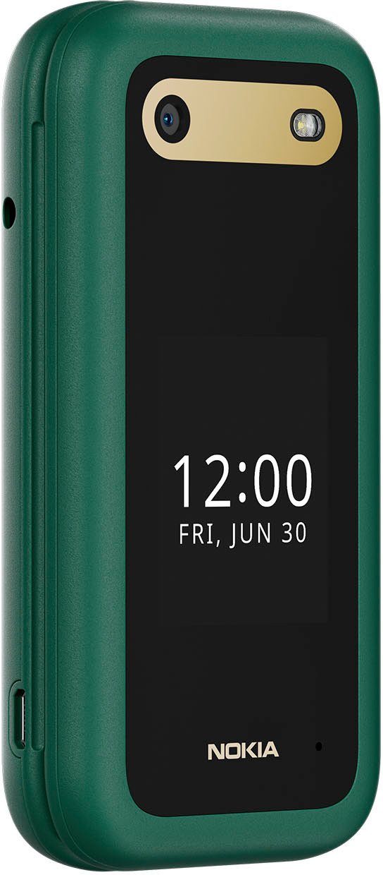 Nokia 2660 Flip Klapphandy (7,11 Zoll, 0,13 0,3 MP Speicherplatz, cm/2,8 grün GB Kamera)