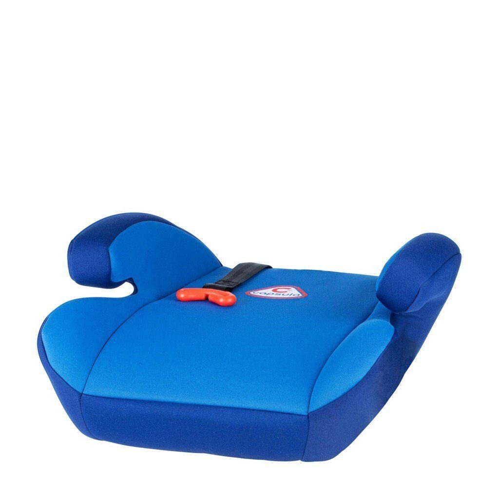 Autokindersitz capsula® blau mit Kindersitzerhöhung (15-36kg) Gurtführung Sitzerhöhung
