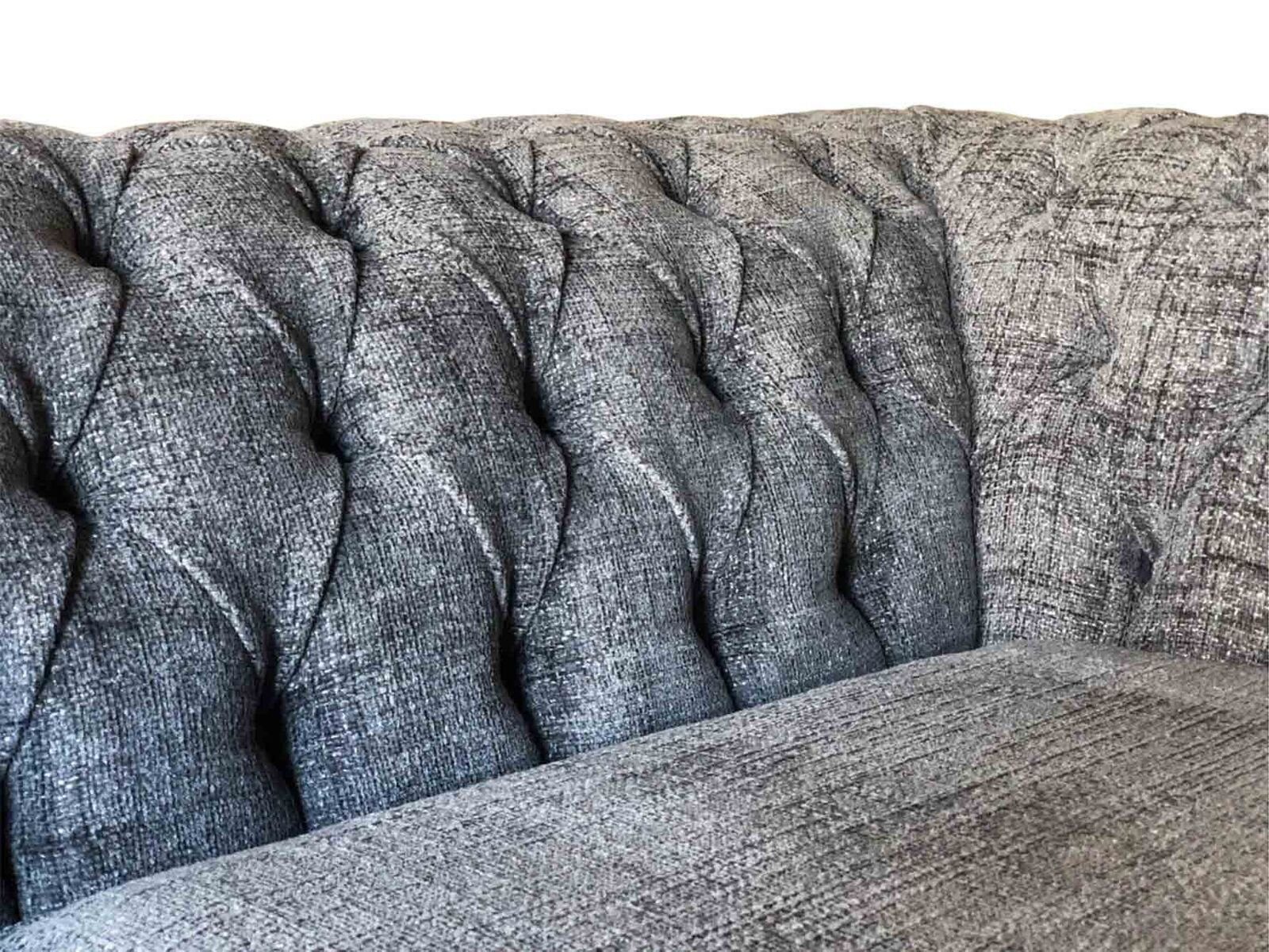 Neu, Sitzer Sofa Made Couch In Textil Couchen Europe Polster Stoff 3 JVmoebel Sitz Chesterfield Sofa
