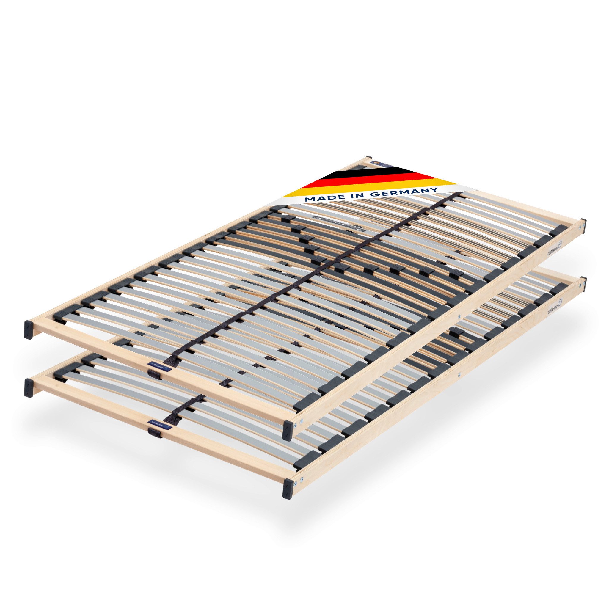 Lattenrost Base NV Doppelpack extra flach, CUBEsleep, Kopfteil nicht verstellbar, Fußteil nicht verstellbar, Doppelpack, fertig montiert, 10 Jahre Garantie