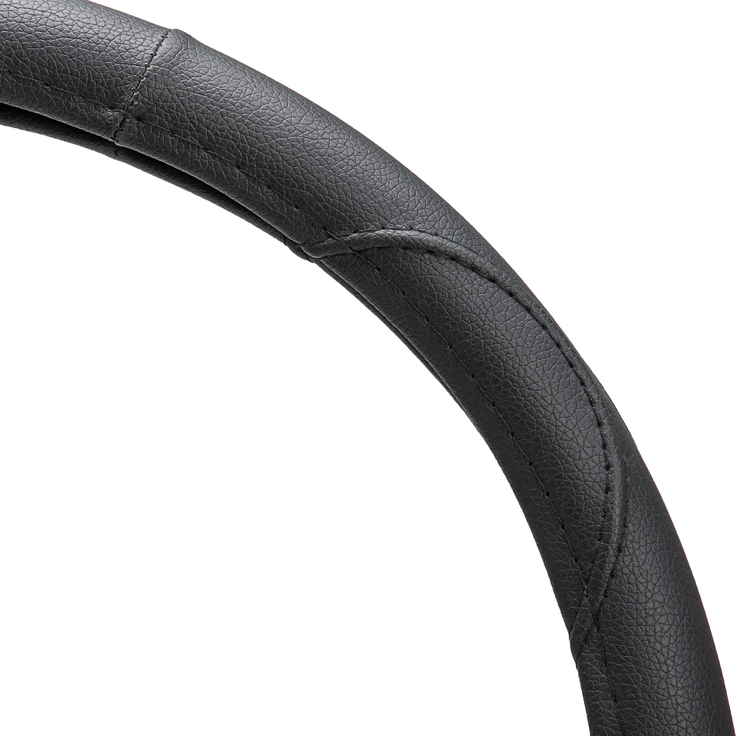 alca Lenkradbezug Lenkradhülle XL Auto 41-43 cm Lenkradschoner seidenmatt schwarz, (1-tlg)