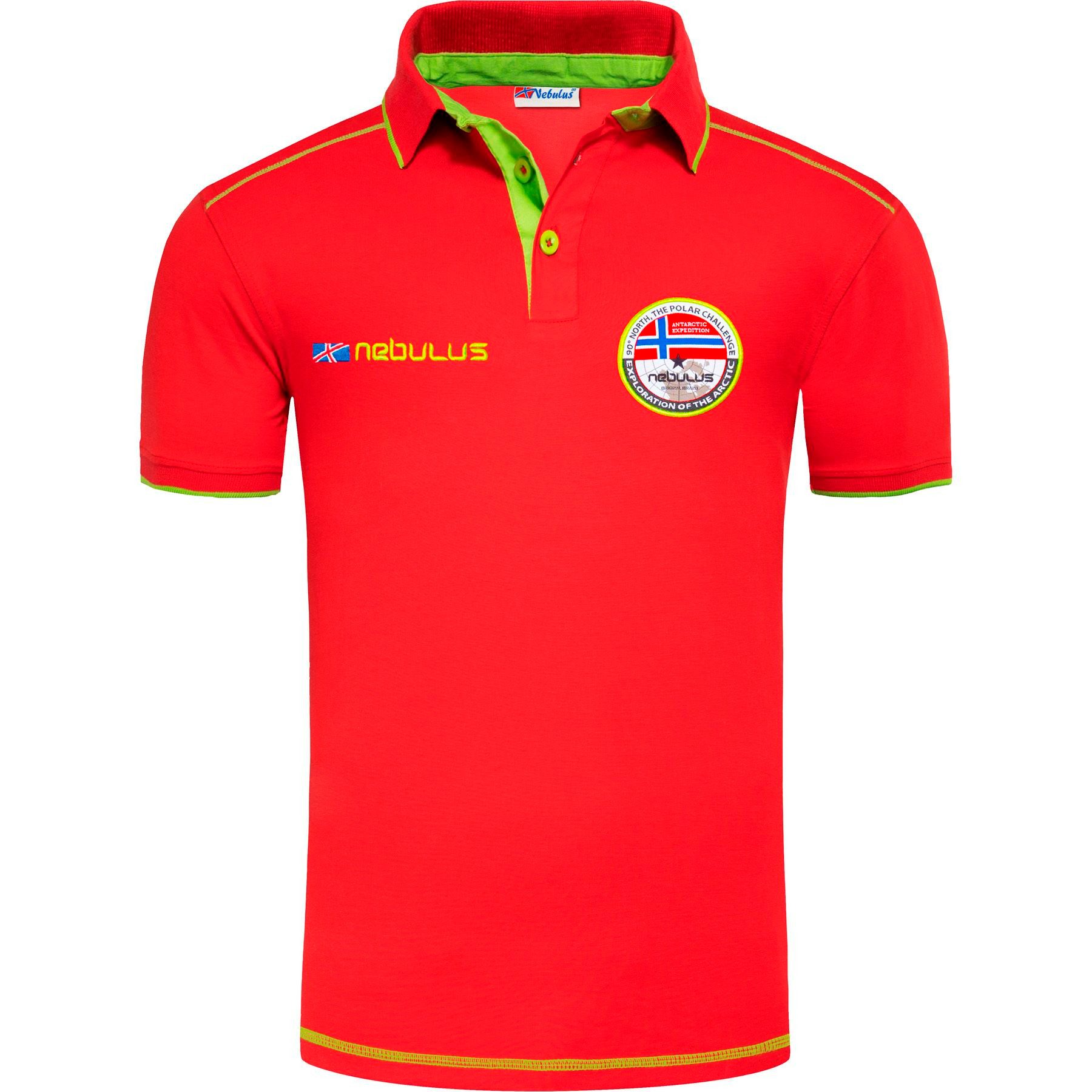 Nebulus Poloshirt ISLA, P5265 - Herren, rot, S