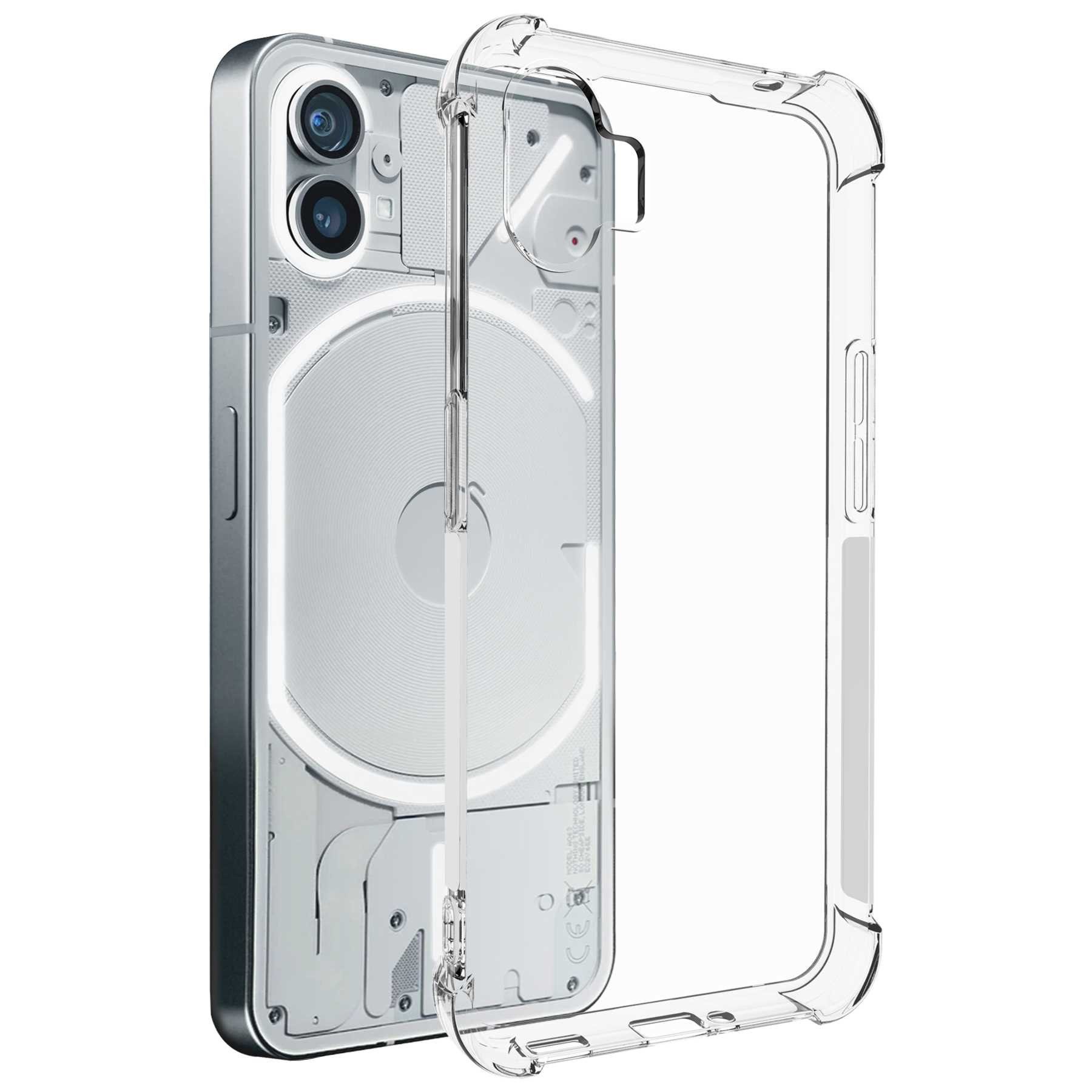 mtb more energy Smartphone-Hülle Clear Armor Case für Nothing Phone (1) (A063, 6.55), Transparente TPU Schutzhülle Case Backcover mit Anti-Shock Verstärkung