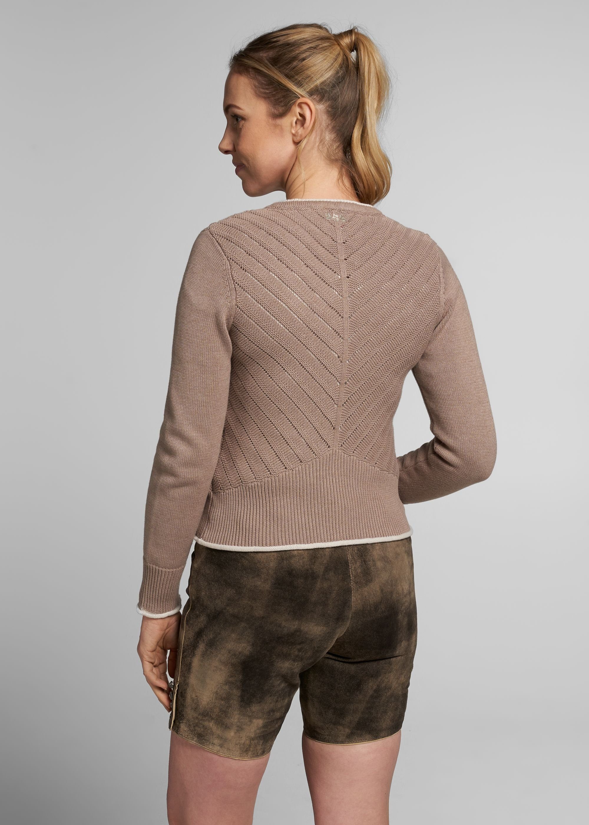 Spieth & taupe mit Strickjacke Wensky V-Ausschnitt Abby