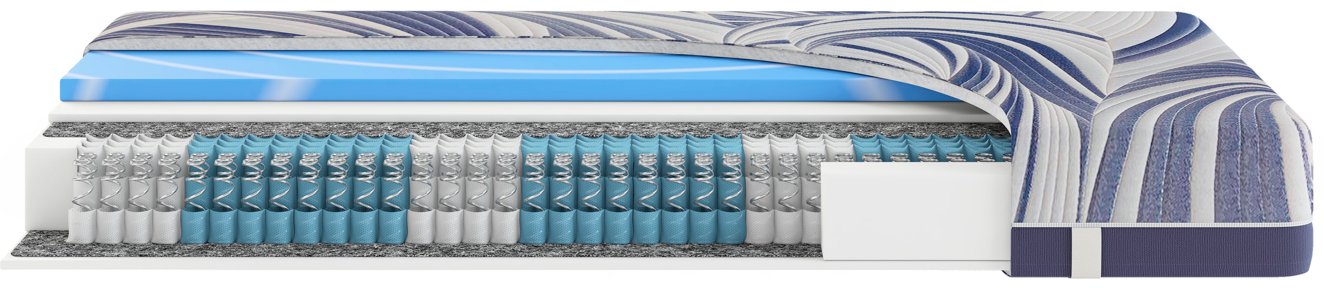 Taschenfederkernmatratze Ocean Clean TFK, Hn8 Schlafsysteme, 21 cm hoch, (1-tlg)