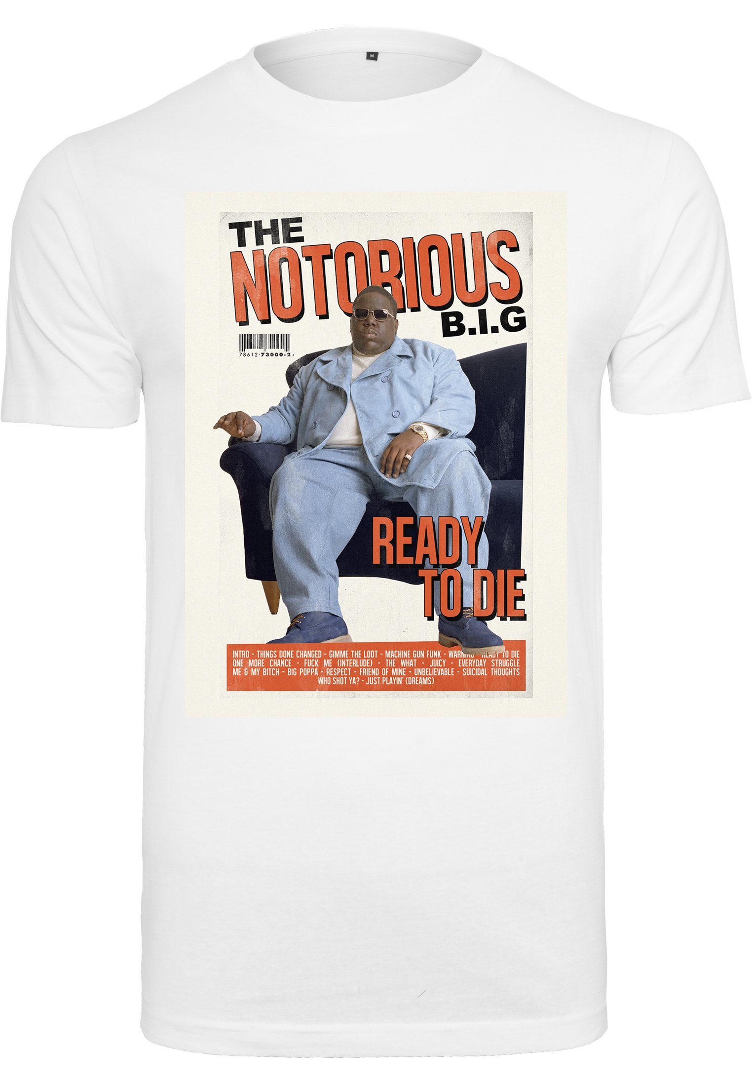 MisterTee Kurzarmshirt Herren Biggie Magazine Cover Tee (1-tlg)