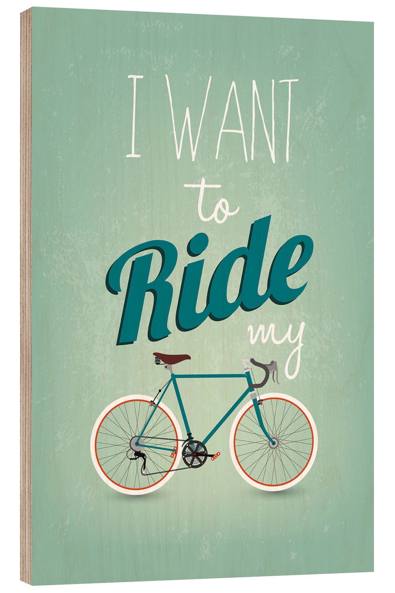 Posterlounge Wandbild I want to ride my bike, Editors Choice, erhältlich als Poster, Leinwandbild, Wandsticker oder Acrylglasbild