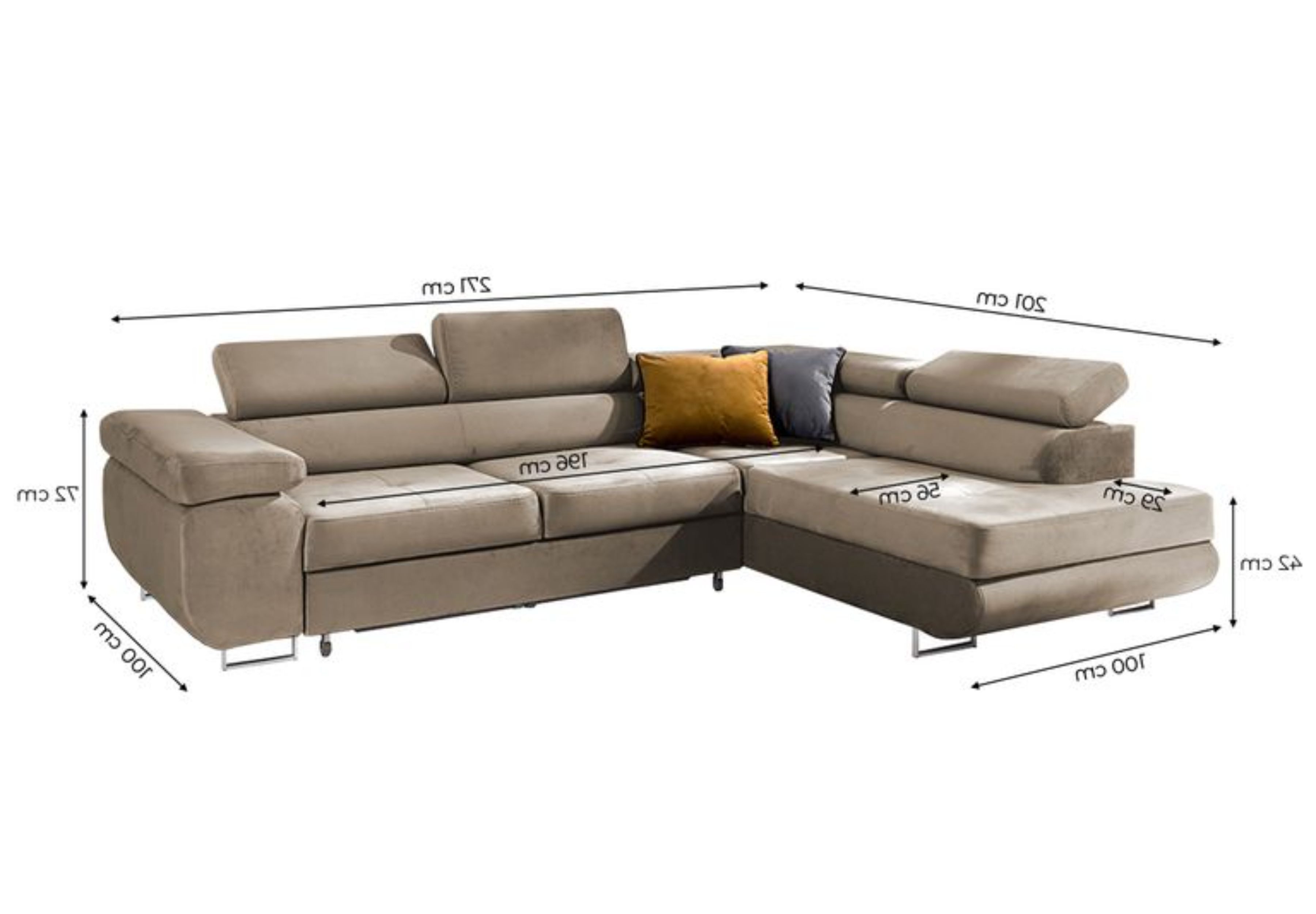 AN FURNITURE STORE Ecksofa VITO L Schlafsofa, Bettsofa, Bettkasten, mit Relaxfunktion