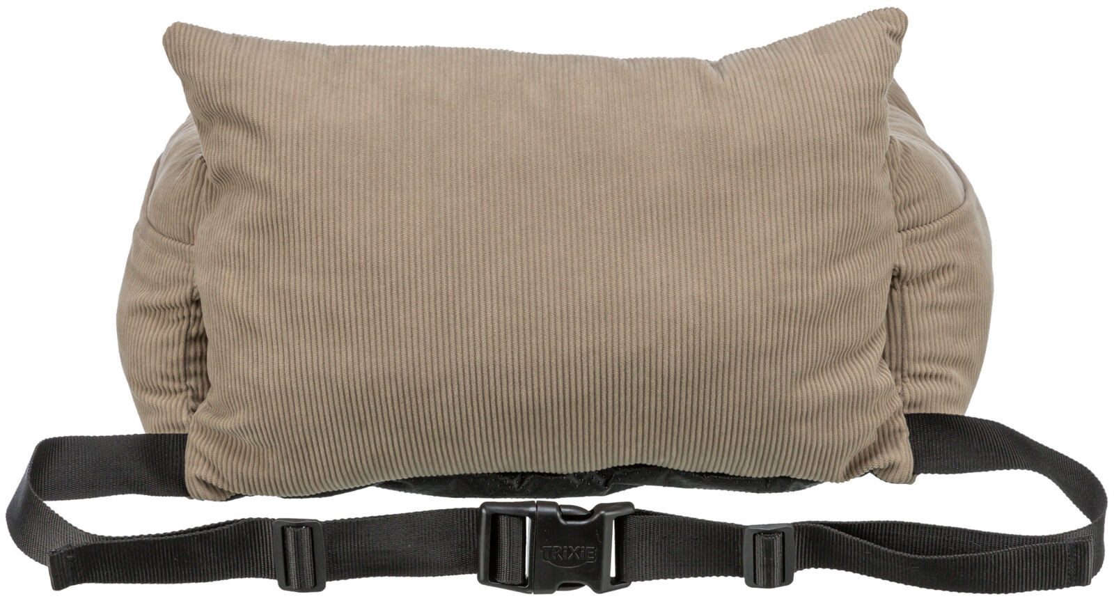 TRIXIE Hunde-Autositz Autositz für kleine Hunde, Cord-Optik - taupe - 55 × 30 × 50 cm