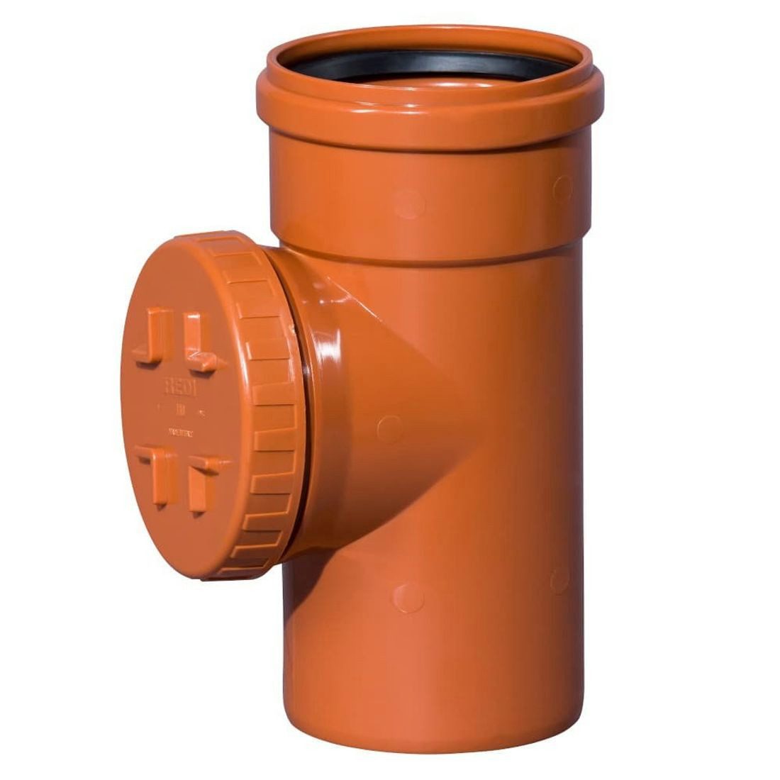 KLASEBO® Reinigungsrohr KGRE Reinigungsrohr DN/OD 200 mit runden Deckel